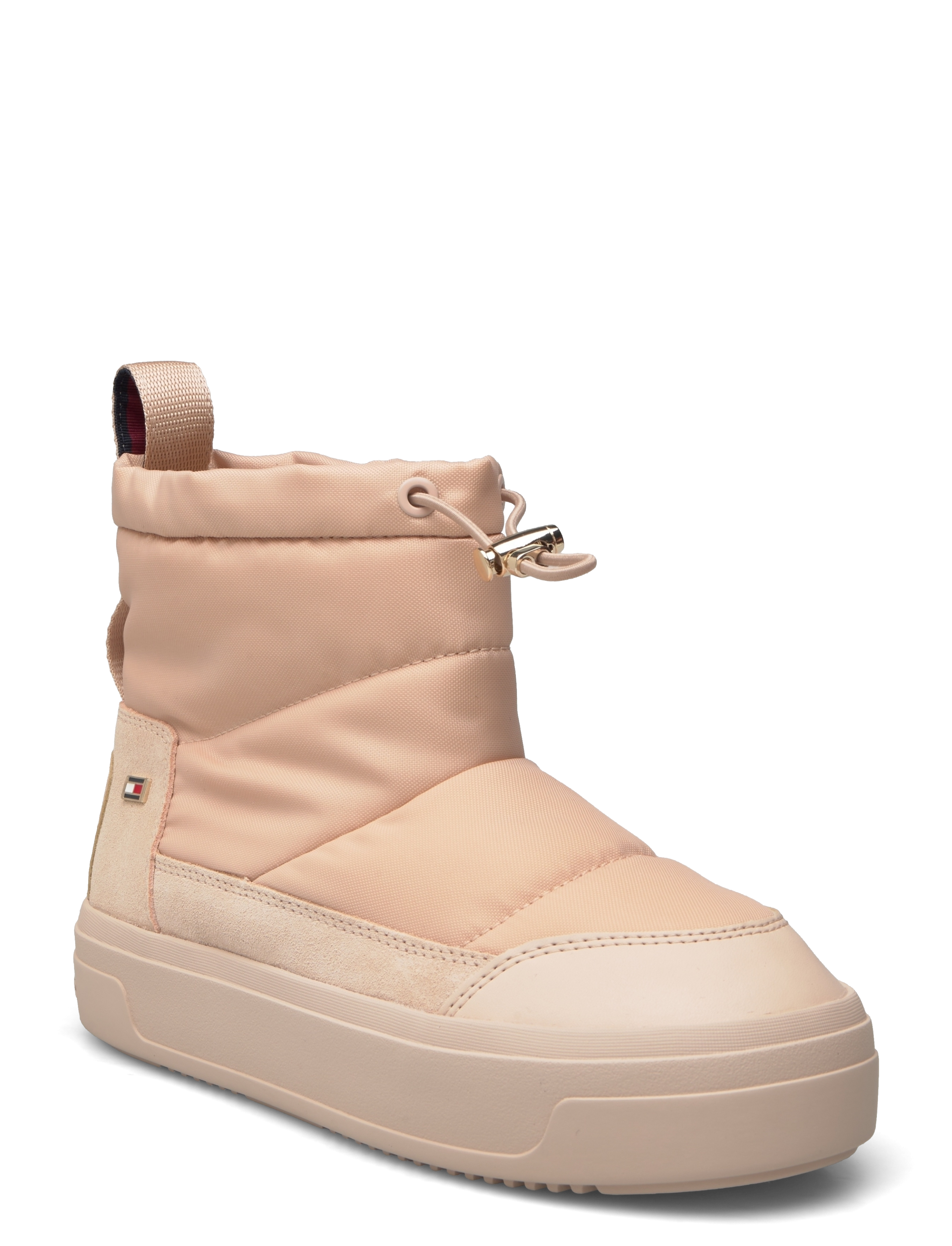 Tommy Hilfiger FLAG NYLON MINI SNOWBOOT - Sko - MISTY BLUSH / beige