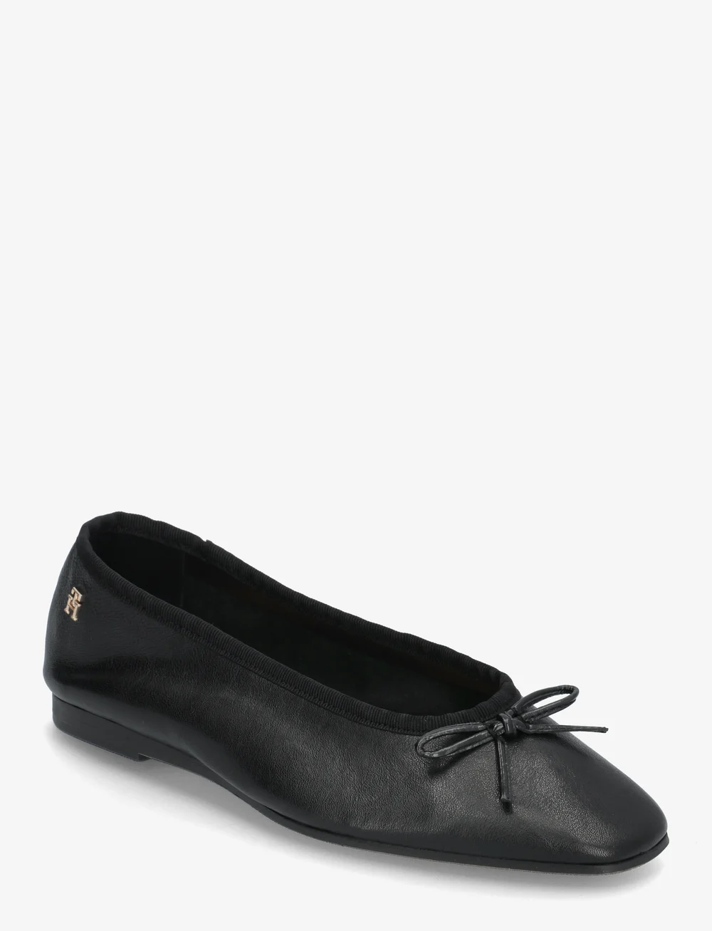Tommy Hilfiger - SOFT LEATHER BALLERINA BOW - besondere anlässe - black - 0