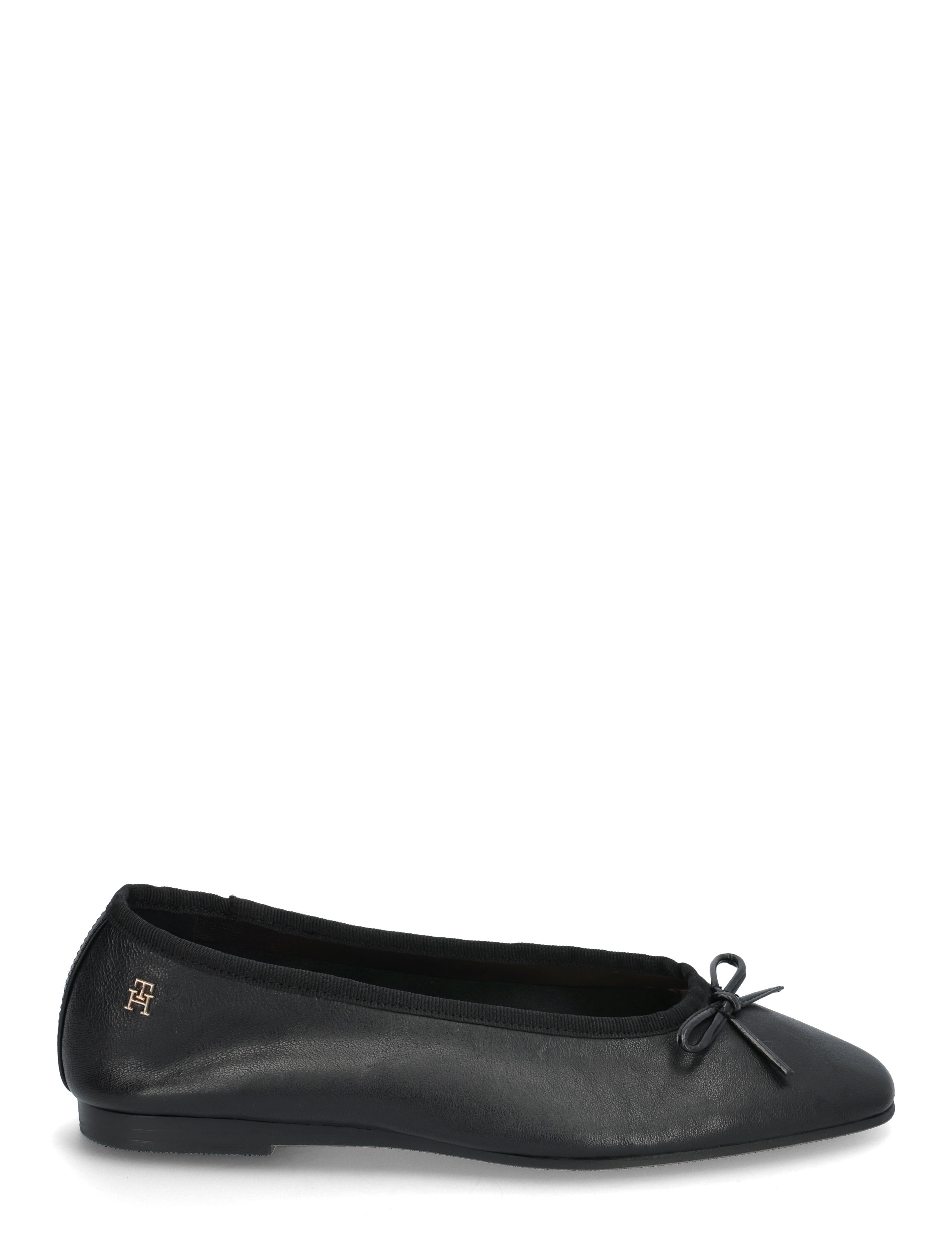 Tommy Hilfiger - SOFT LEATHER BALLERINA BOW - erilised sündmused - black - 1