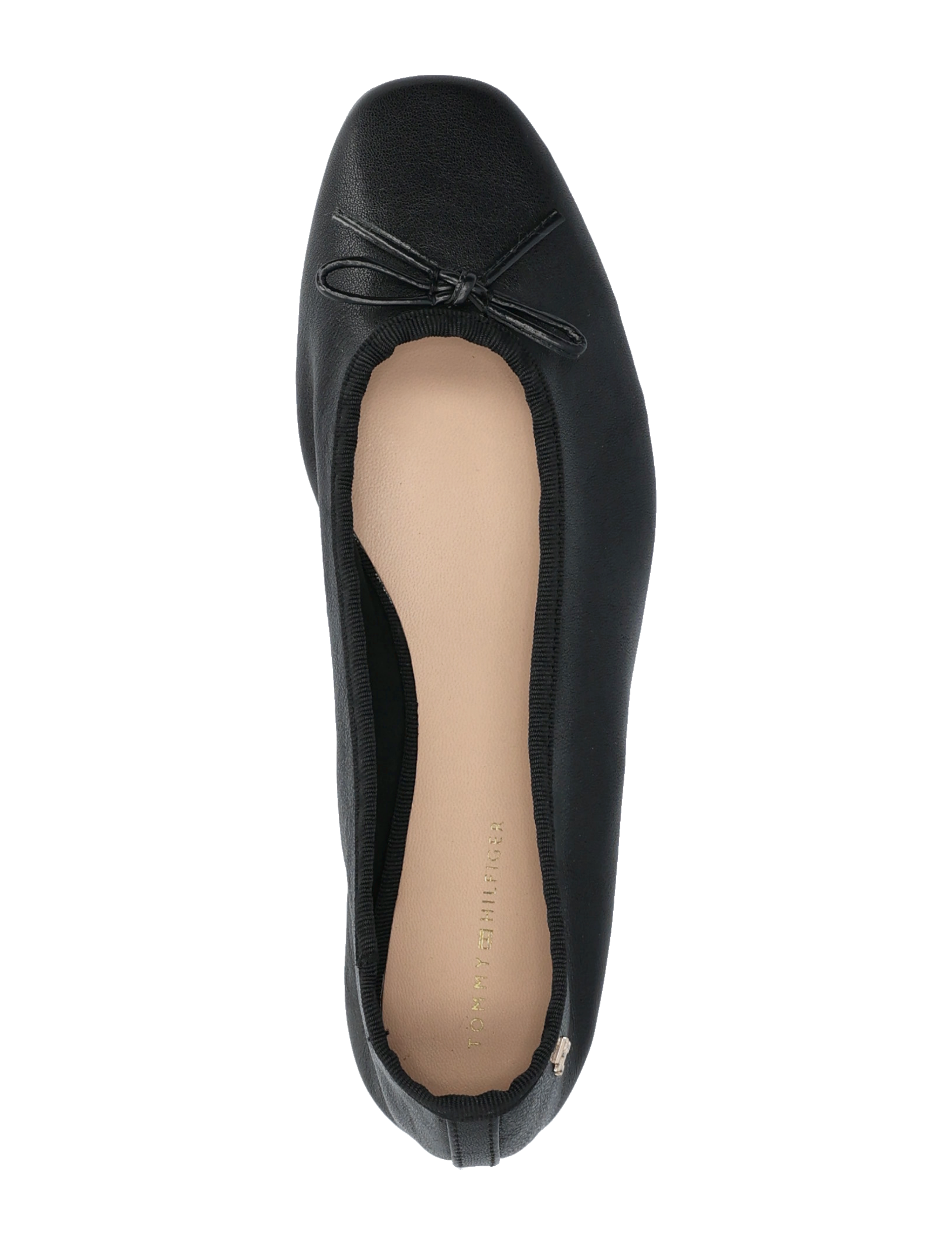 Tommy Hilfiger - SOFT LEATHER BALLERINA BOW - erilised sündmused - black - 3