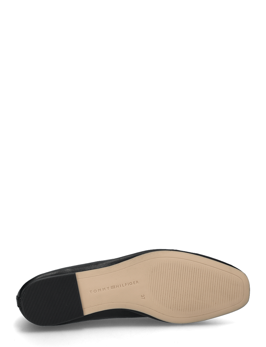 Tommy Hilfiger - SOFT LEATHER BALLERINA BOW - erilised sündmused - black - 4