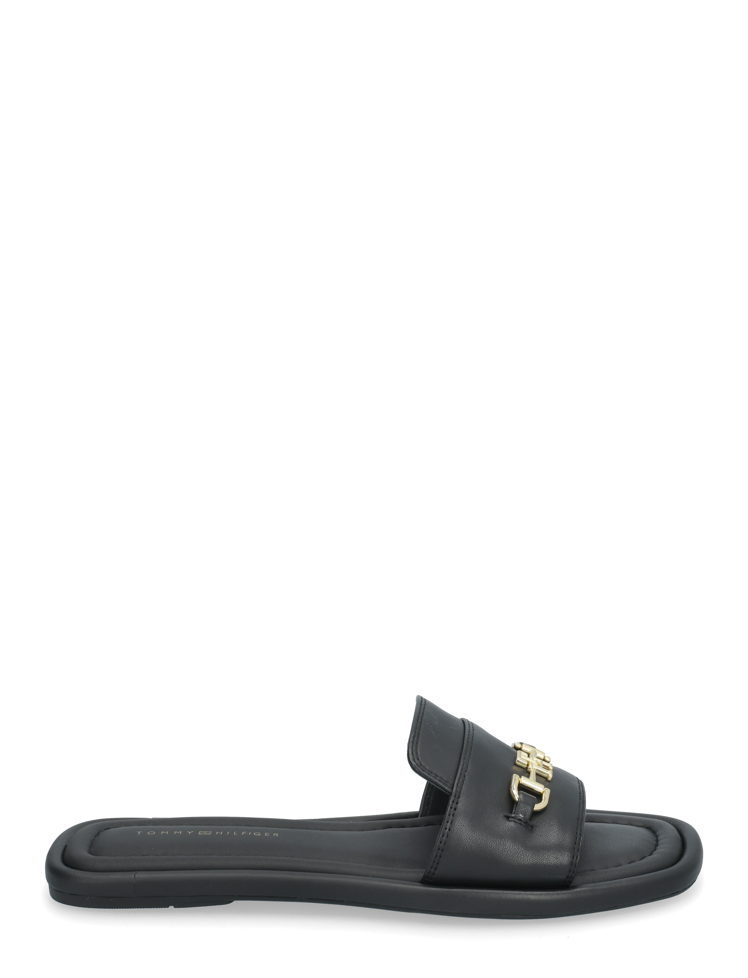Tommy Hilfiger - LEATHER HORSEBIT MULE - kontsata sandaalid - black - 1