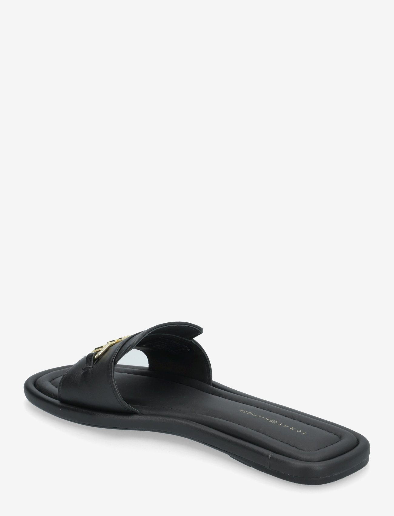 Tommy Hilfiger - LEATHER HORSEBIT MULE - flade sandaler - black - 2