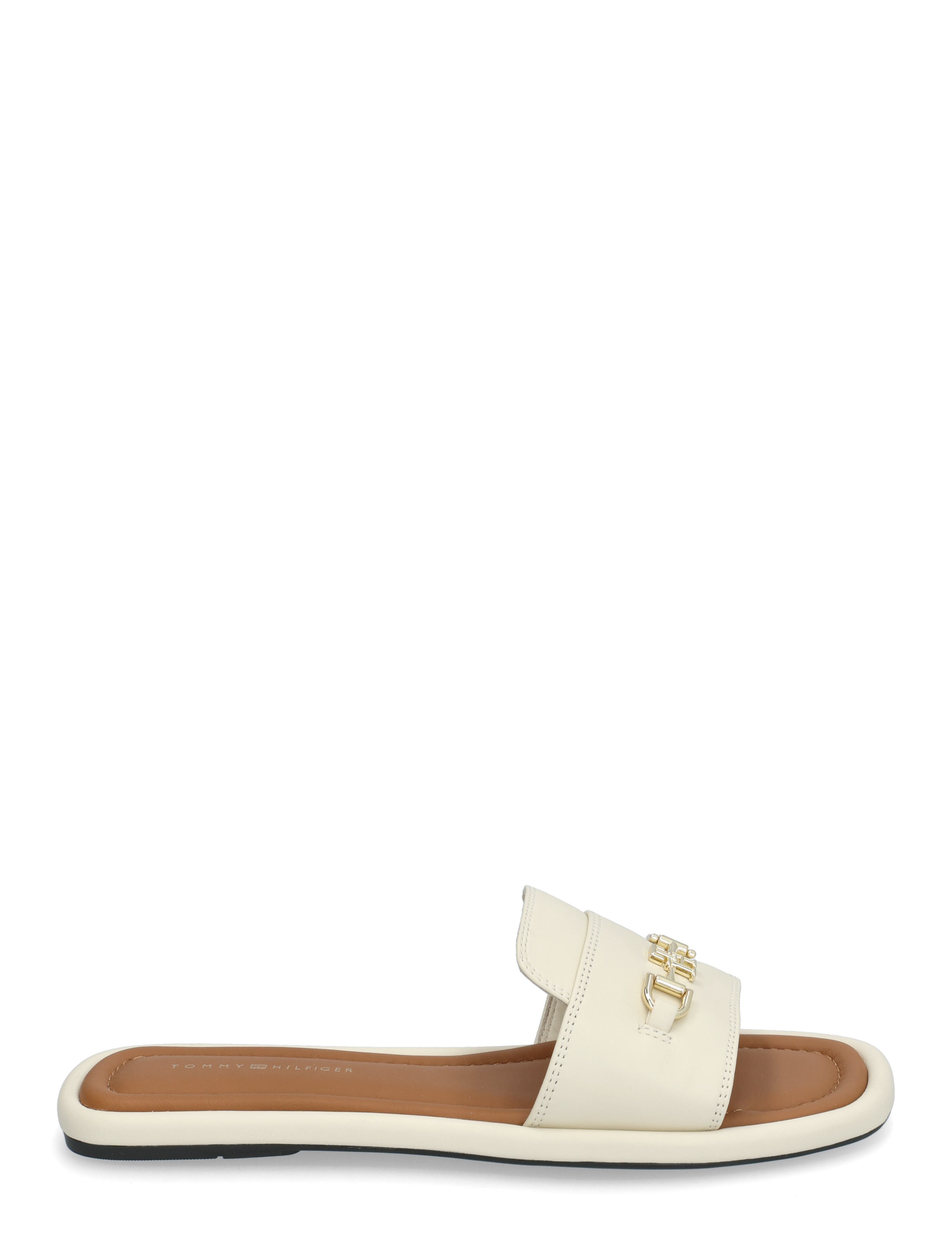 Tommy Hilfiger - LEATHER HORSEBIT MULE - kontsata sandaalid - muslin - 1