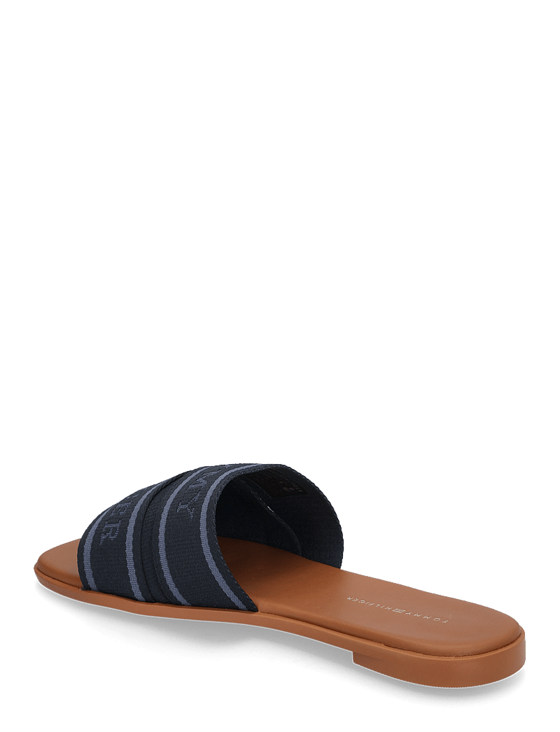 Tommy Hilfiger - TOMMY HILFIGER WEBBING MULE - flade sandaler - space blue - 2
