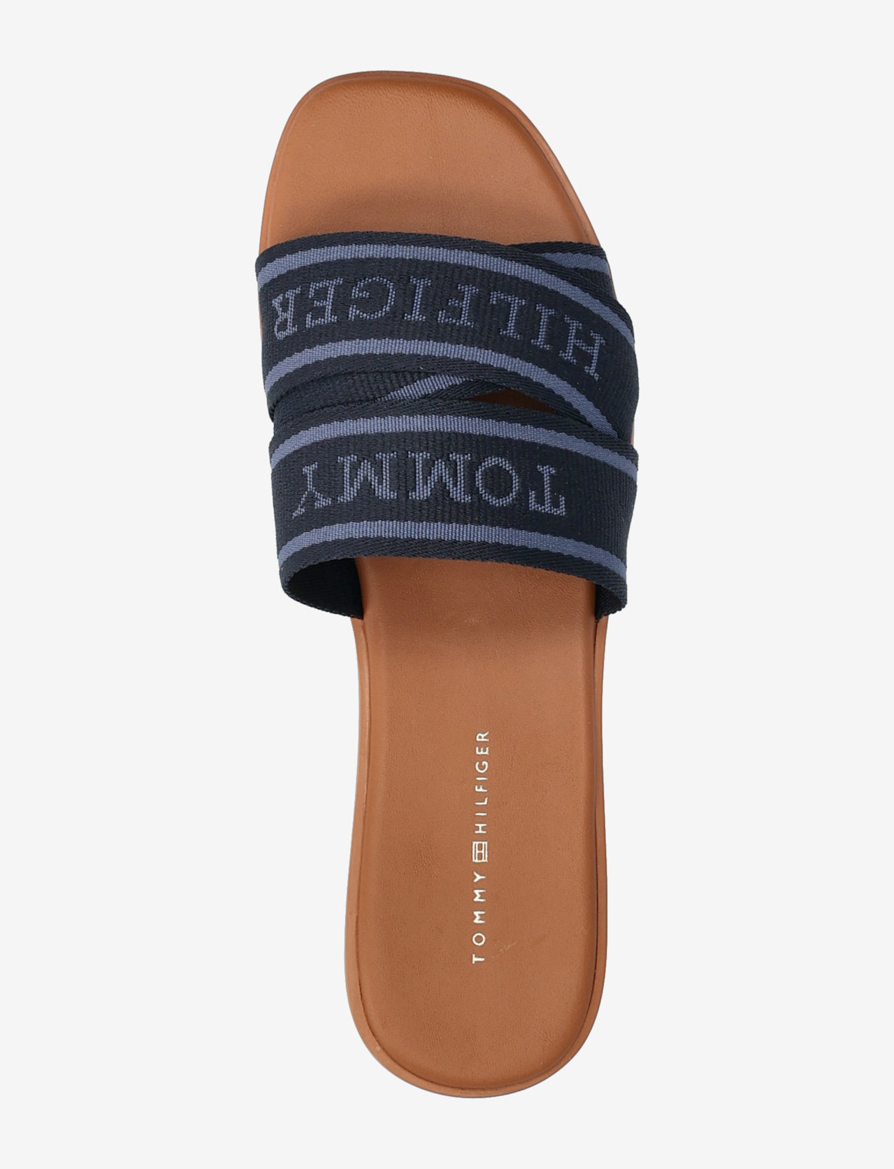 Tommy Hilfiger - TOMMY HILFIGER WEBBING MULE - flache sandalen - space blue - 3