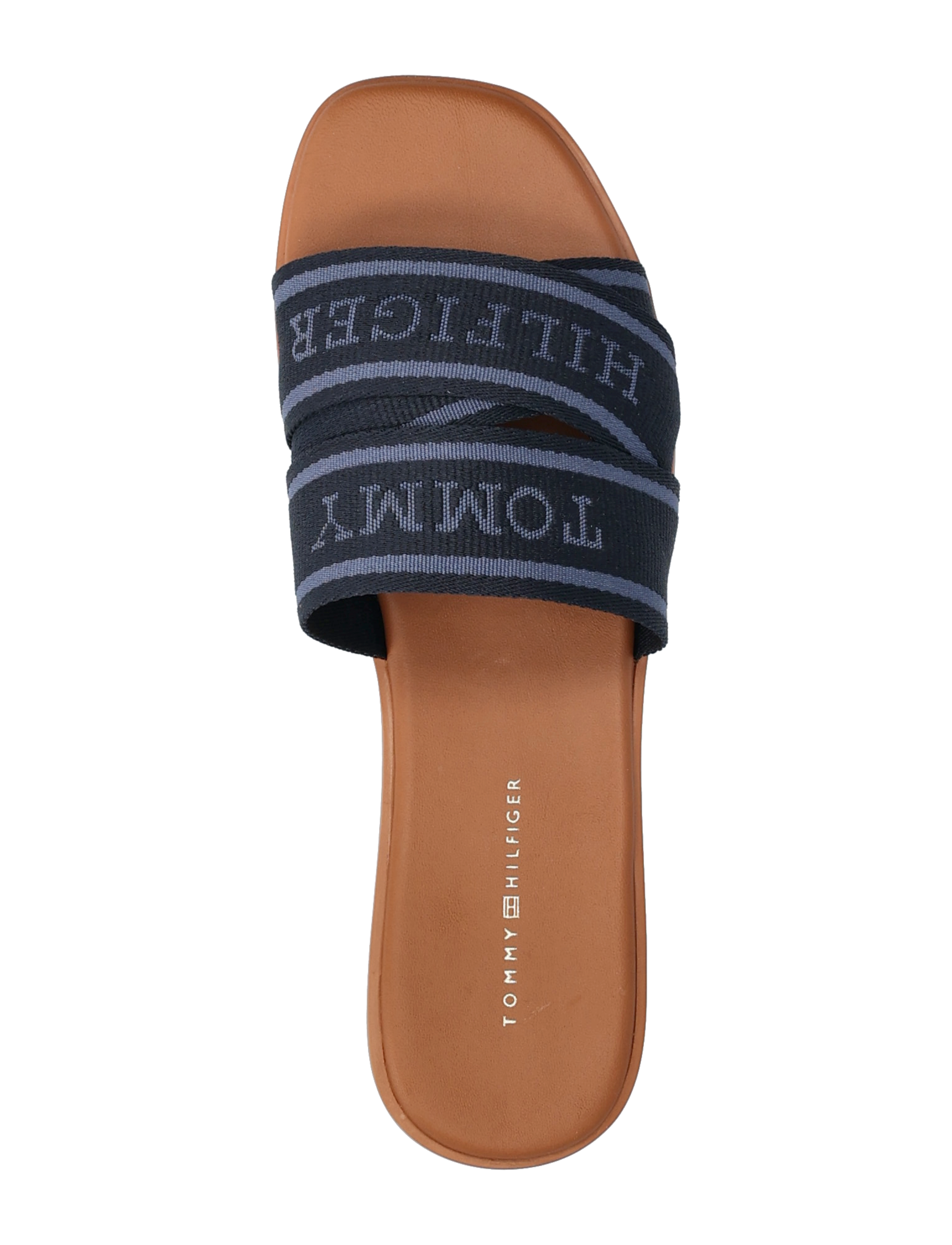 Tommy Hilfiger - TOMMY HILFIGER WEBBING MULE - sandales plates - space blue - 3