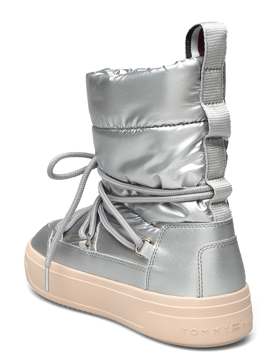 Tommy Hilfiger - LACE-UP METALLIC SNOWBOOT - silver - 2