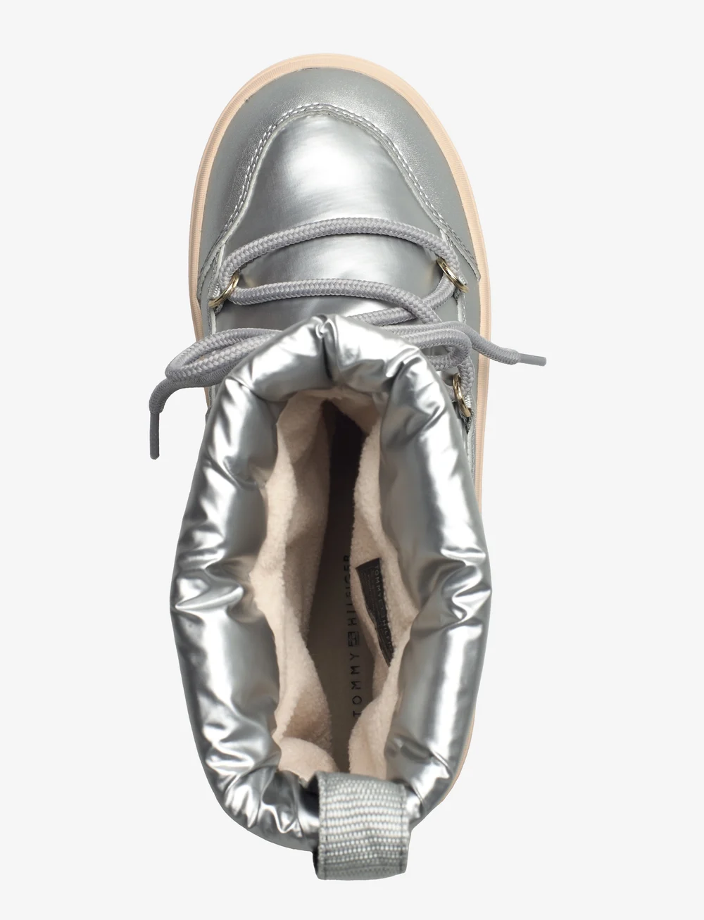 Tommy Hilfiger - LACE-UP METALLIC SNOWBOOT - winterschuhe - silver - 3