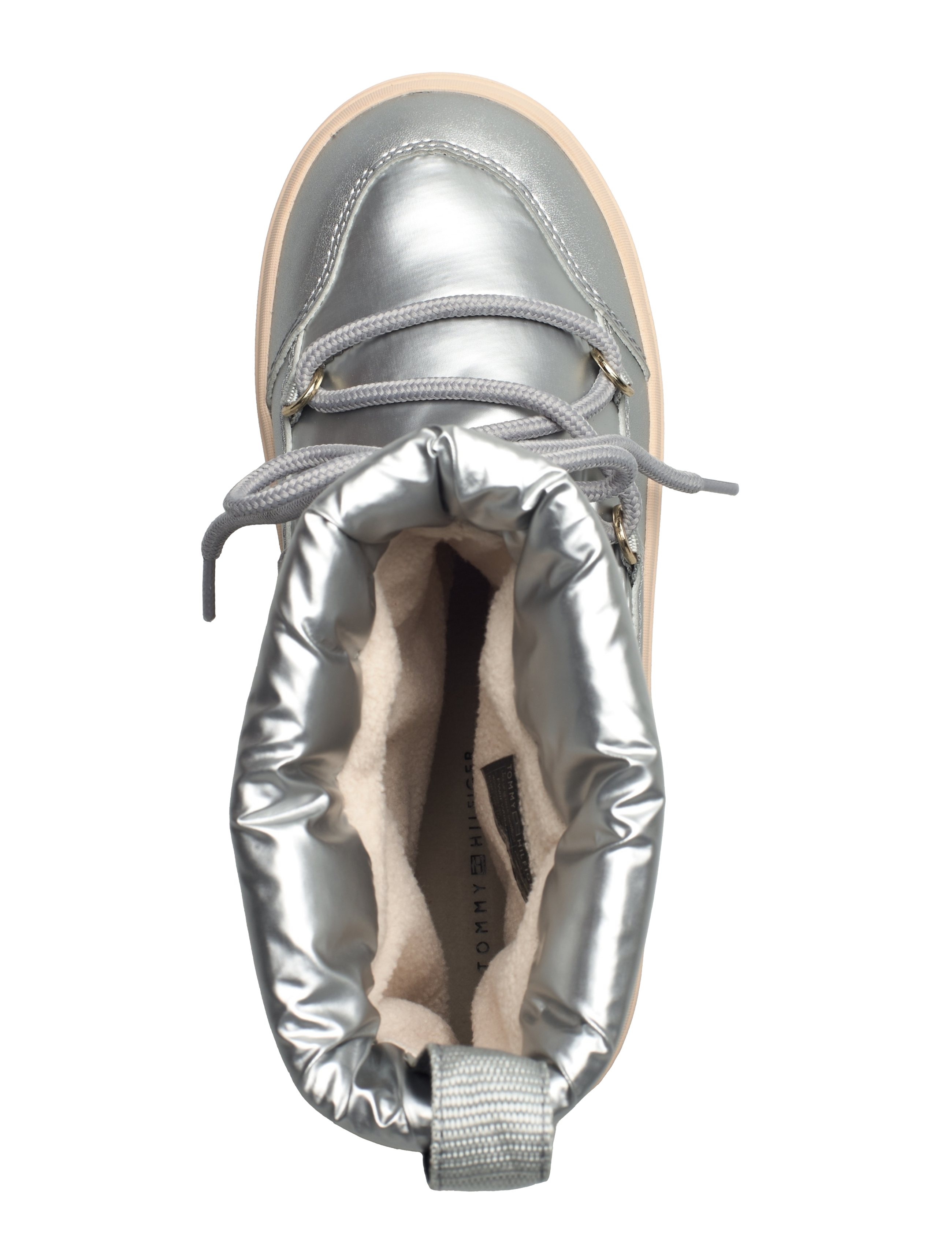 Tommy Hilfiger - LACE-UP METALLIC SNOWBOOT - silver - 3