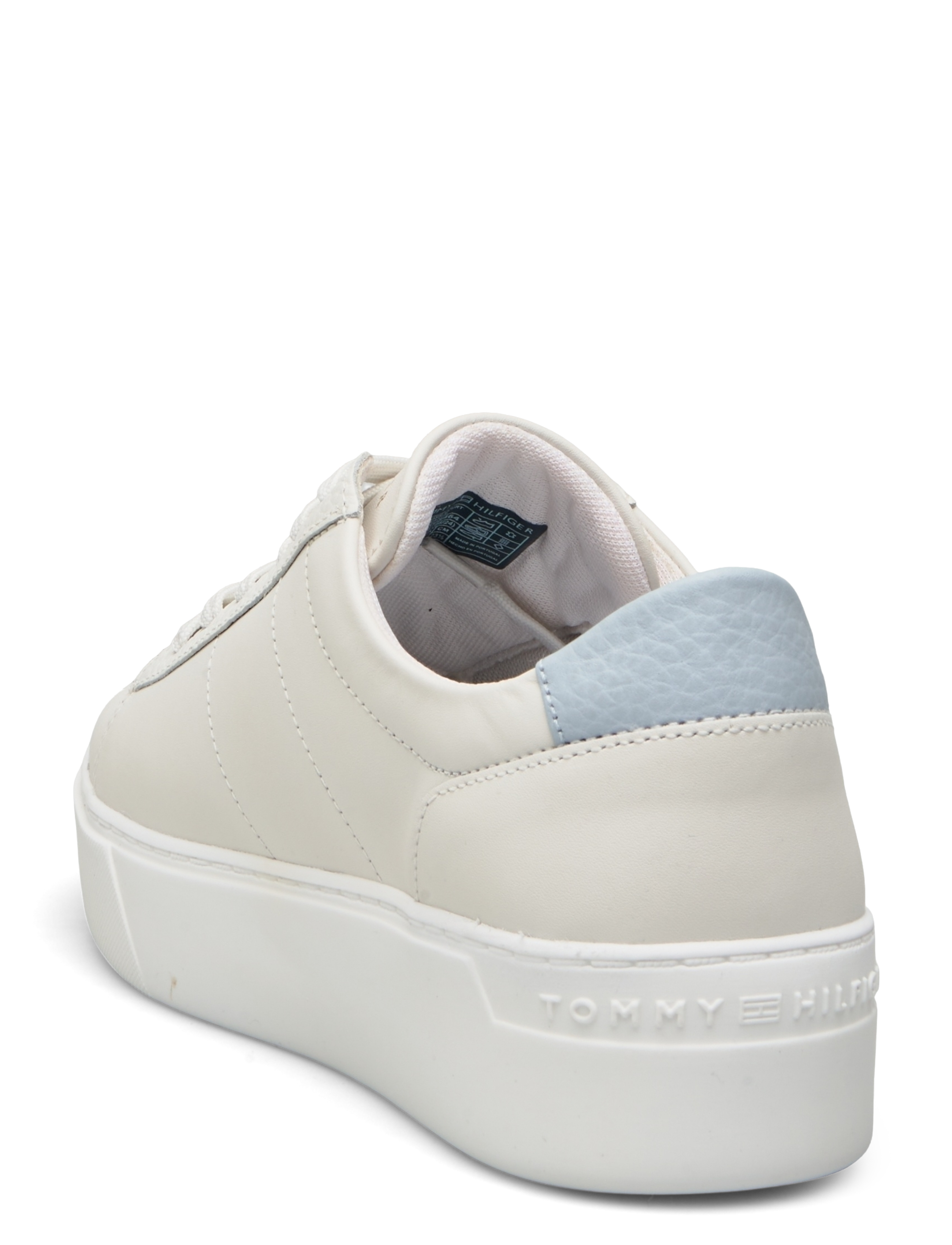 Tommy Hilfiger - PLATFORM COURT SNEAKER - ecru/breezy blue - 2