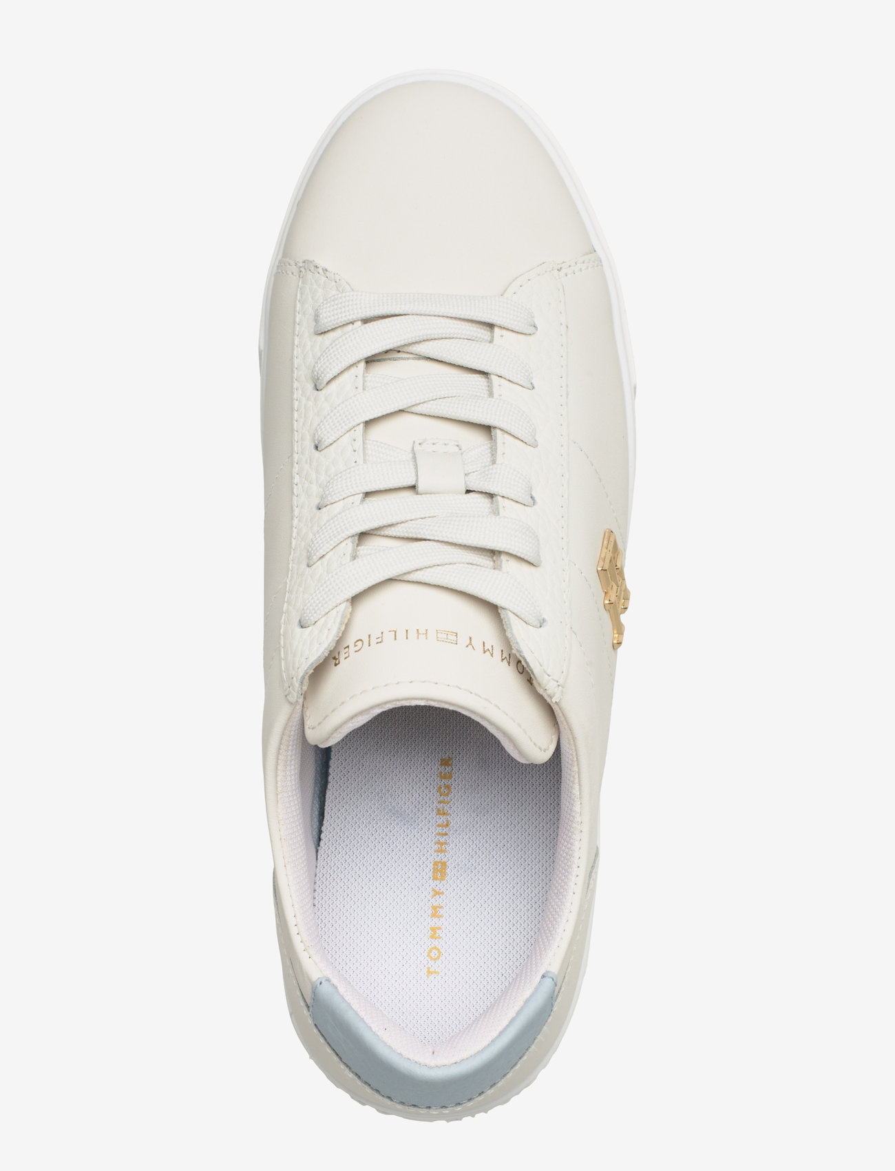 Tommy Hilfiger - PLATFORM COURT SNEAKER - ecru/breezy blue - 3