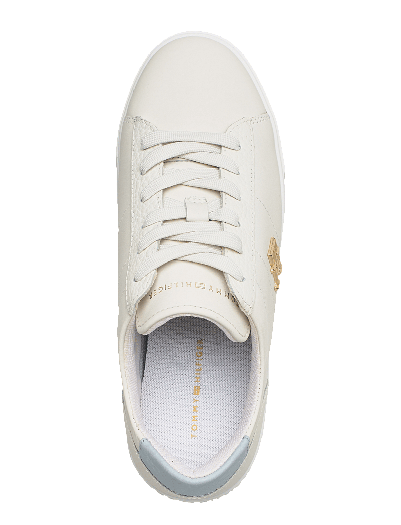 Tommy Hilfiger - PLATFORM COURT SNEAKER - ecru/breezy blue - 3