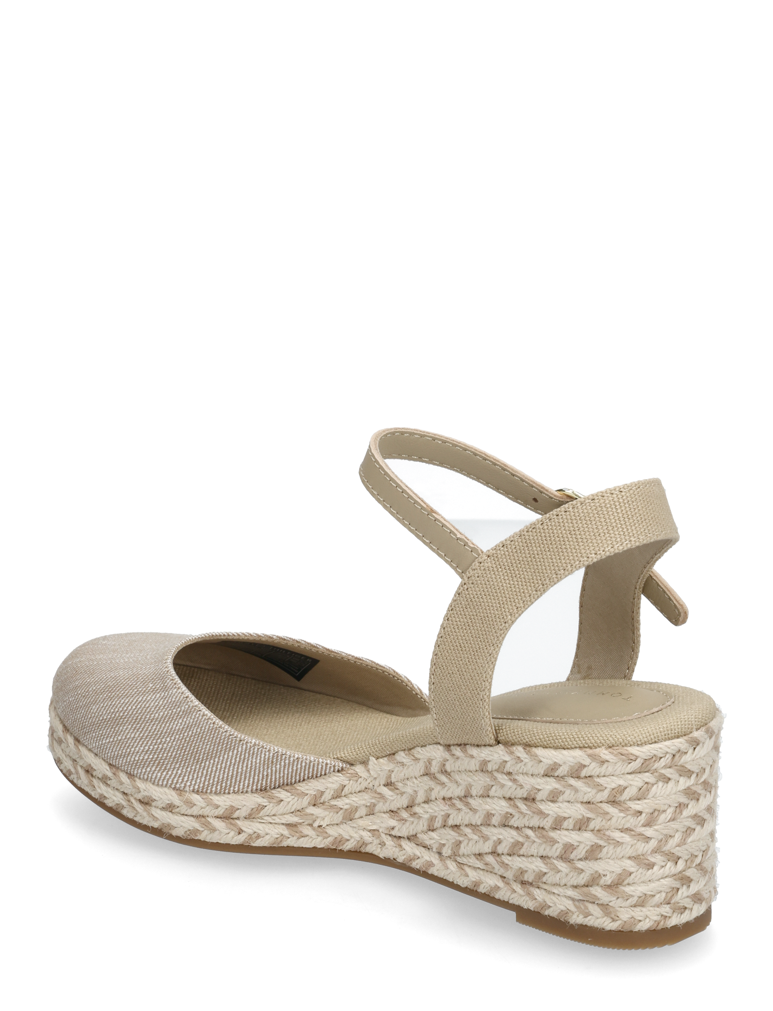 Tommy Hilfiger - CHAMBRAY MID WEDGE ESPAD - espadrillos med klack - horseradish - 2