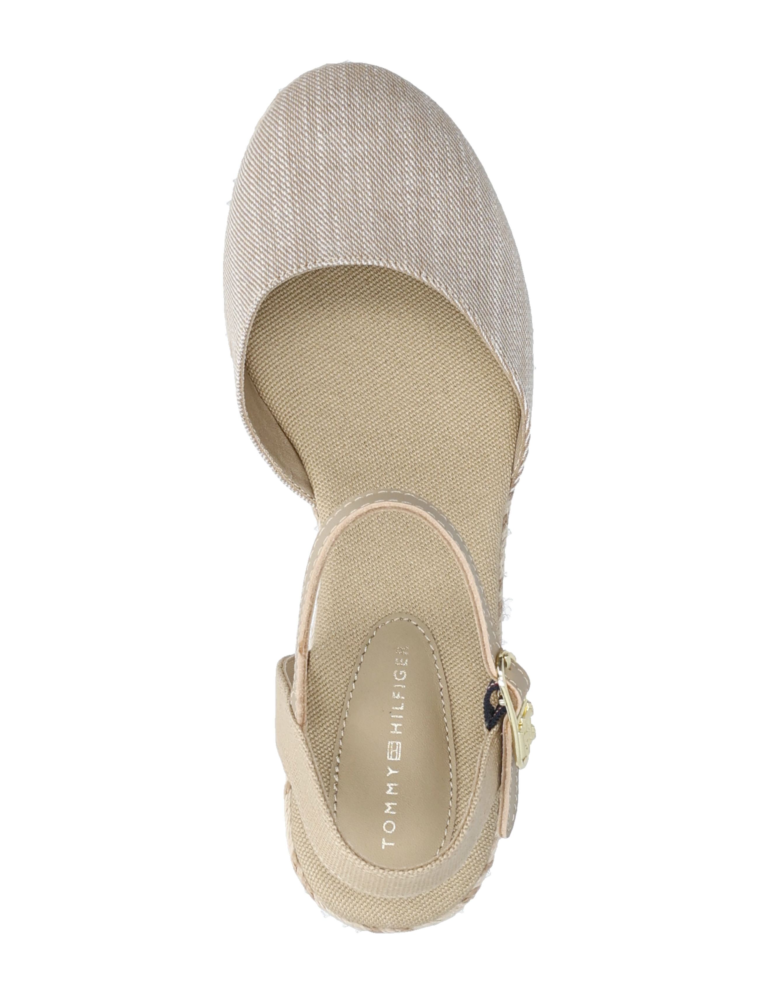 Tommy Hilfiger - CHAMBRAY MID WEDGE ESPAD - espadrillos med klack - horseradish - 3