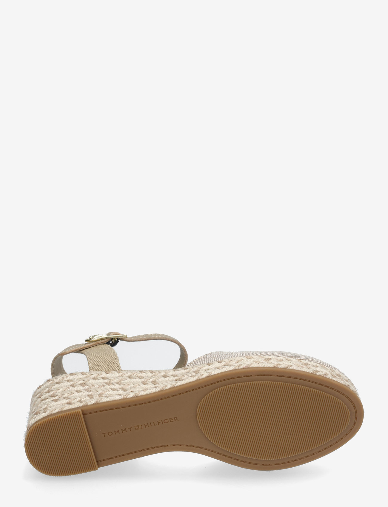 Tommy Hilfiger - CHAMBRAY MID WEDGE ESPAD - espadrilles mit absatz - horseradish - 4