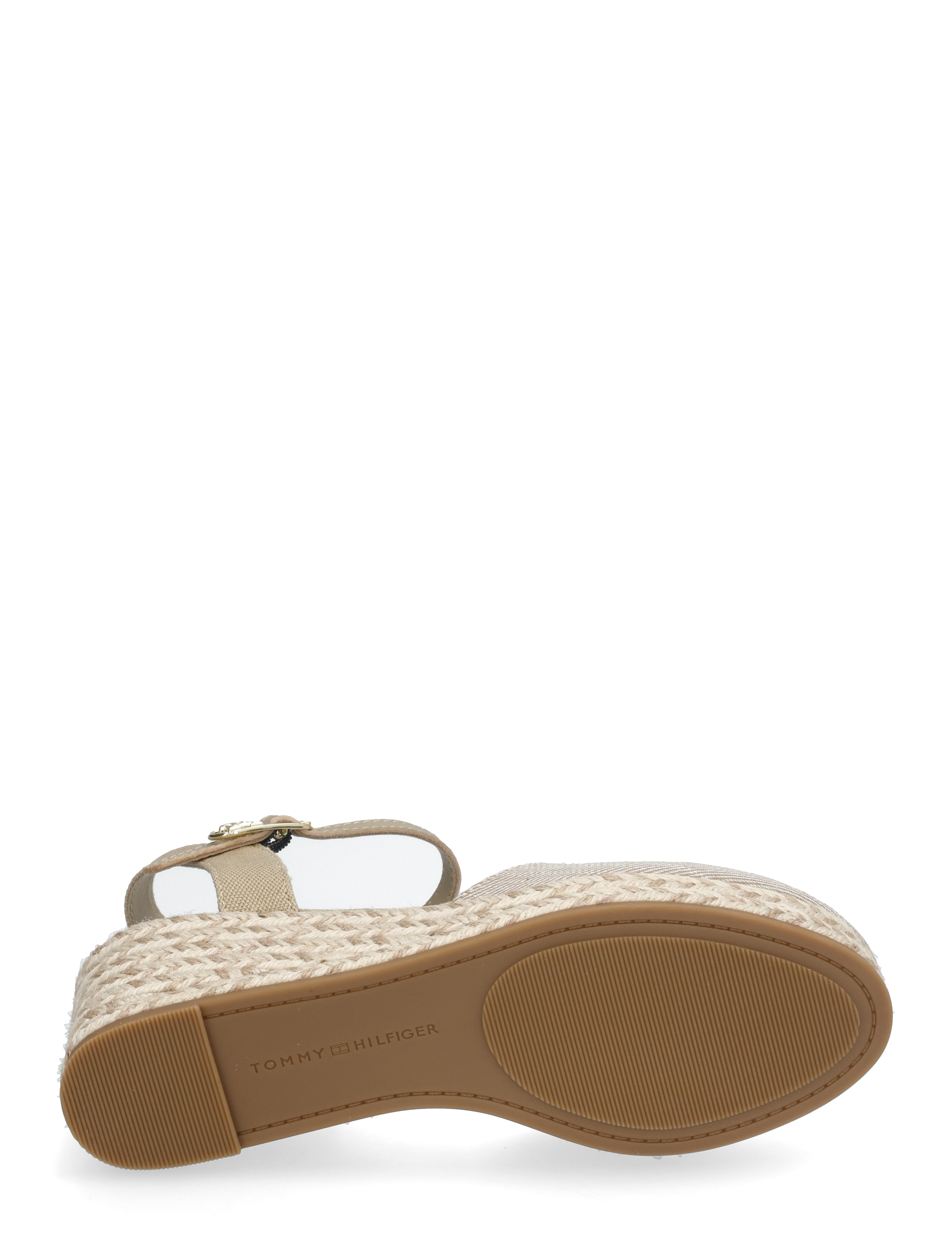 Tommy Hilfiger - CHAMBRAY MID WEDGE ESPAD - espadrillos med klack - horseradish - 4