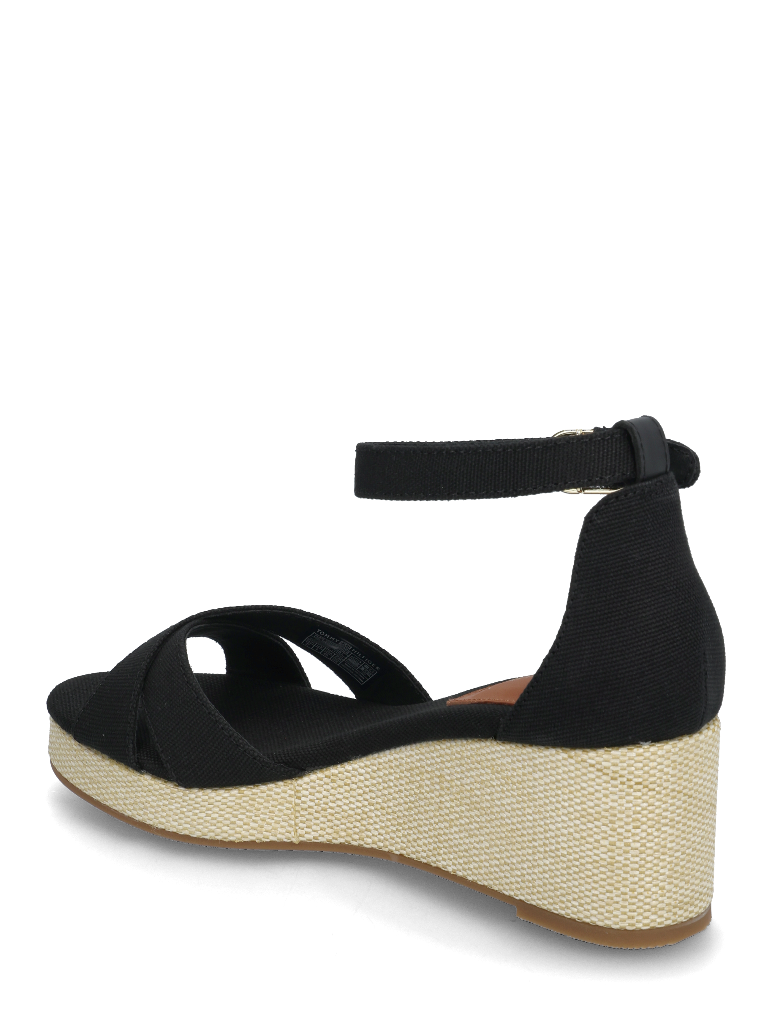 Tommy Hilfiger - FLAG CRISS-CROS MID WEDGE ESPAD - espadrilles met sleehak - black - 2