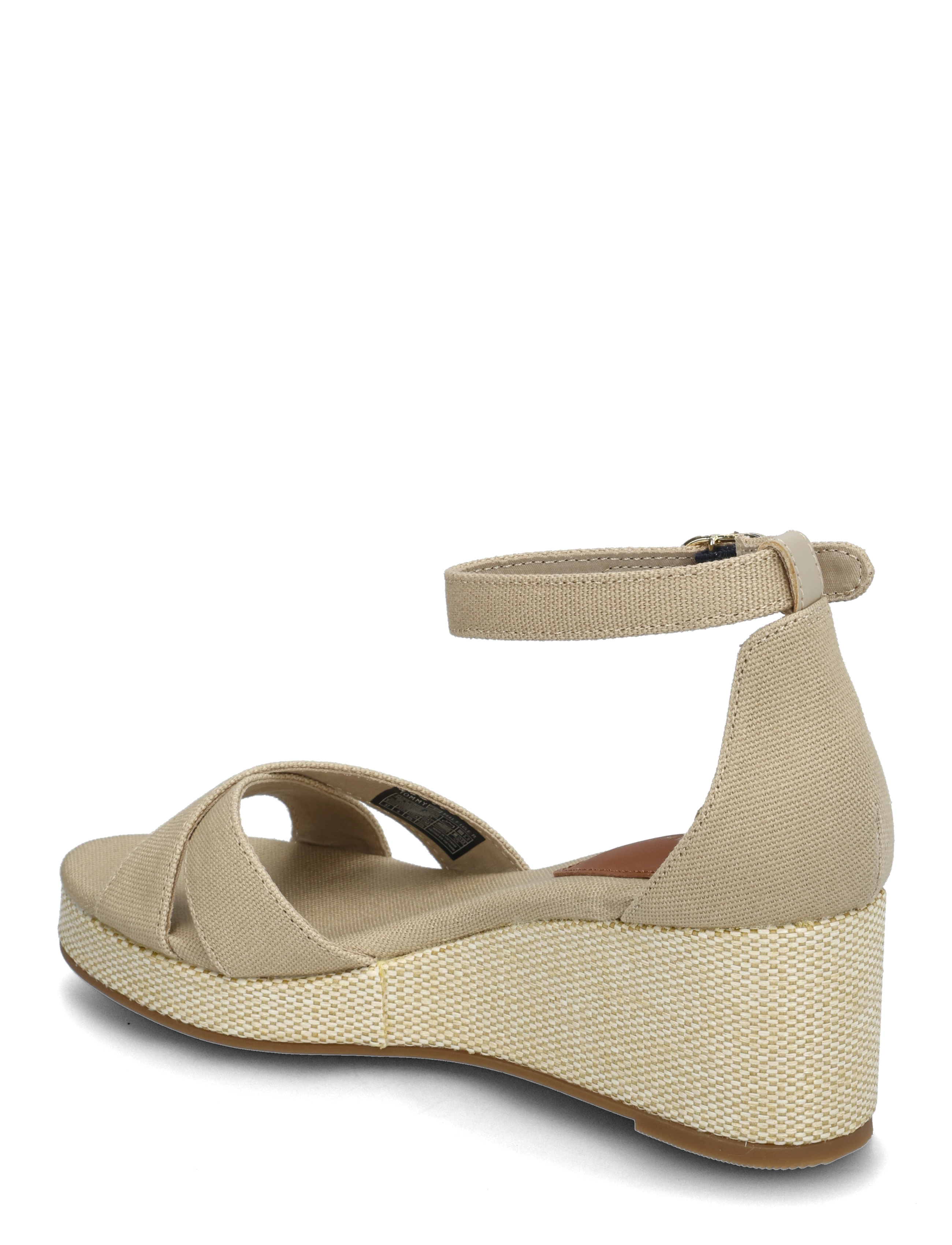 Tommy Hilfiger - FLAG CRISS-CROS MID WEDGE ESPAD - espadrilles mit absatz - horseradish - 2