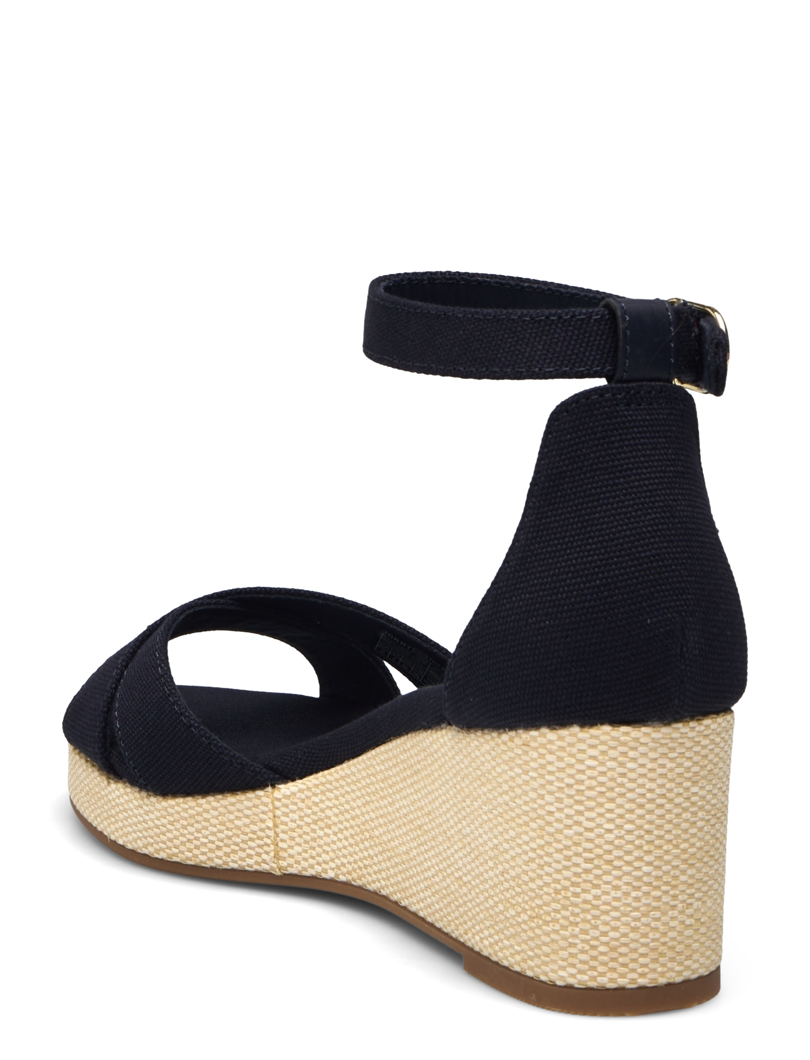 Tommy Hilfiger - FLAG CRISS-CROS MID WEDGE ESPAD - højhælede espadrillos - space blue - 2