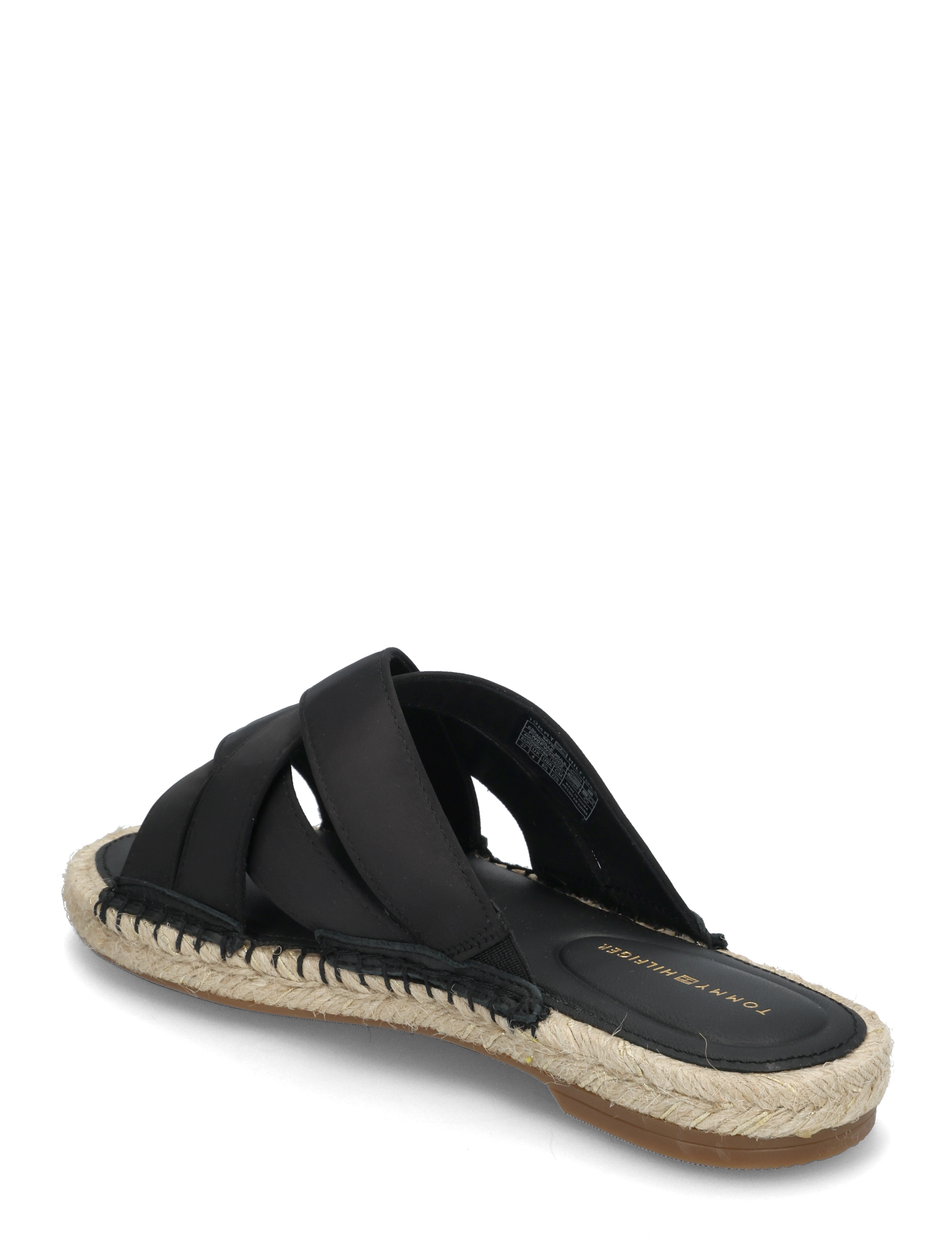 Tommy Hilfiger - SATIN ESPADRILLE MULE - flache sandalen - black - 2