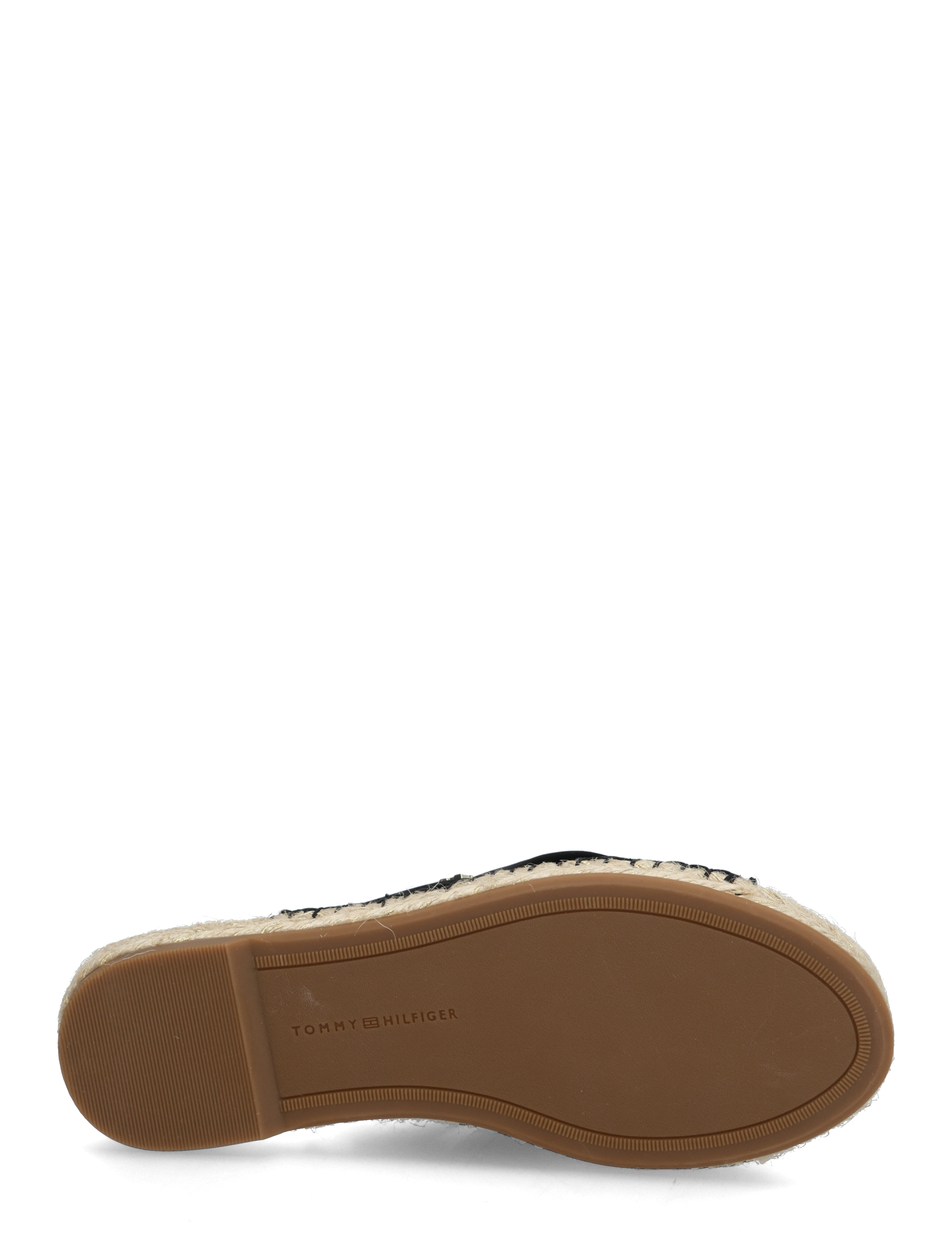 Tommy Hilfiger - SATIN ESPADRILLE MULE - flache sandalen - black - 4
