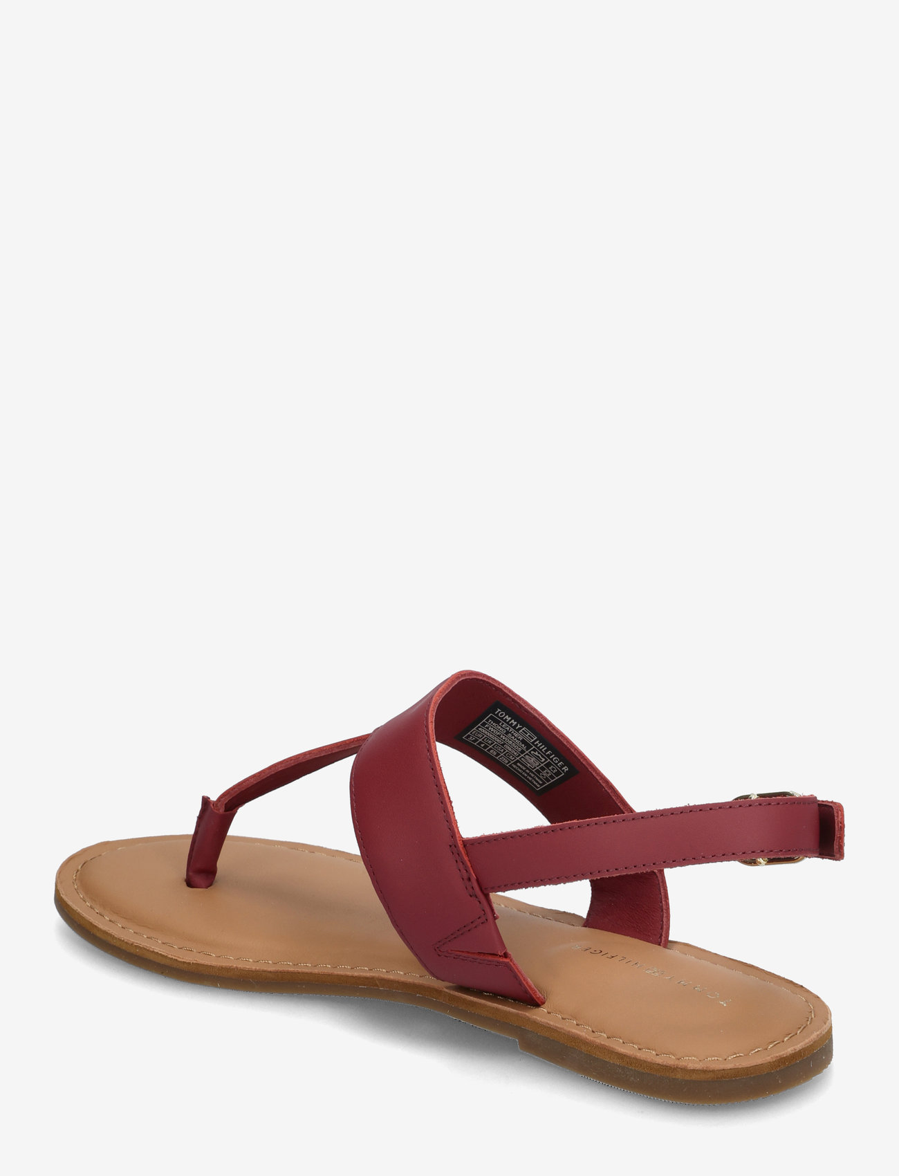 Tommy Hilfiger - LEATHER THONG SANDAL - flade sandaler - rouge - 2
