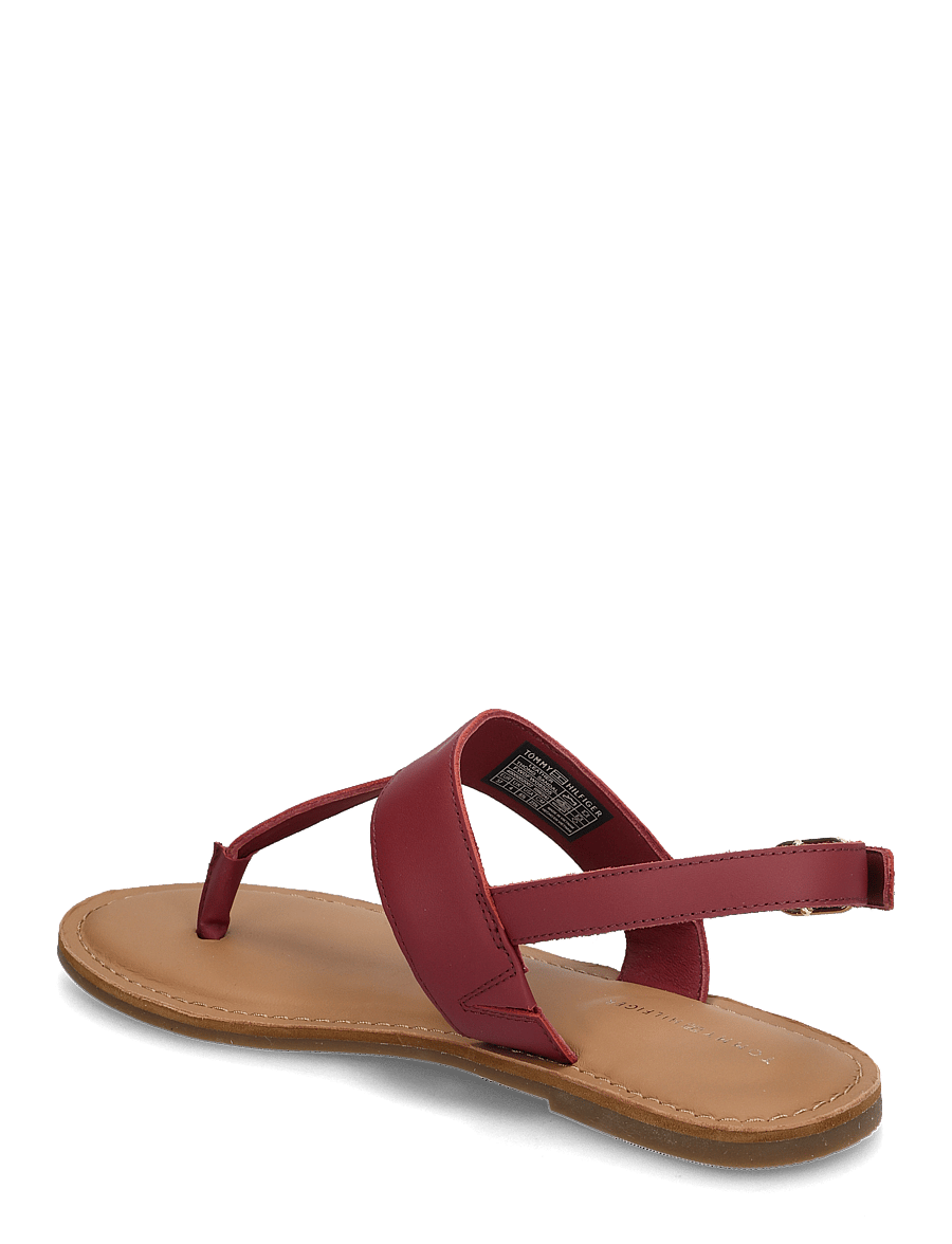 Tommy Hilfiger - LEATHER THONG SANDAL - flache sandalen - rouge - 2