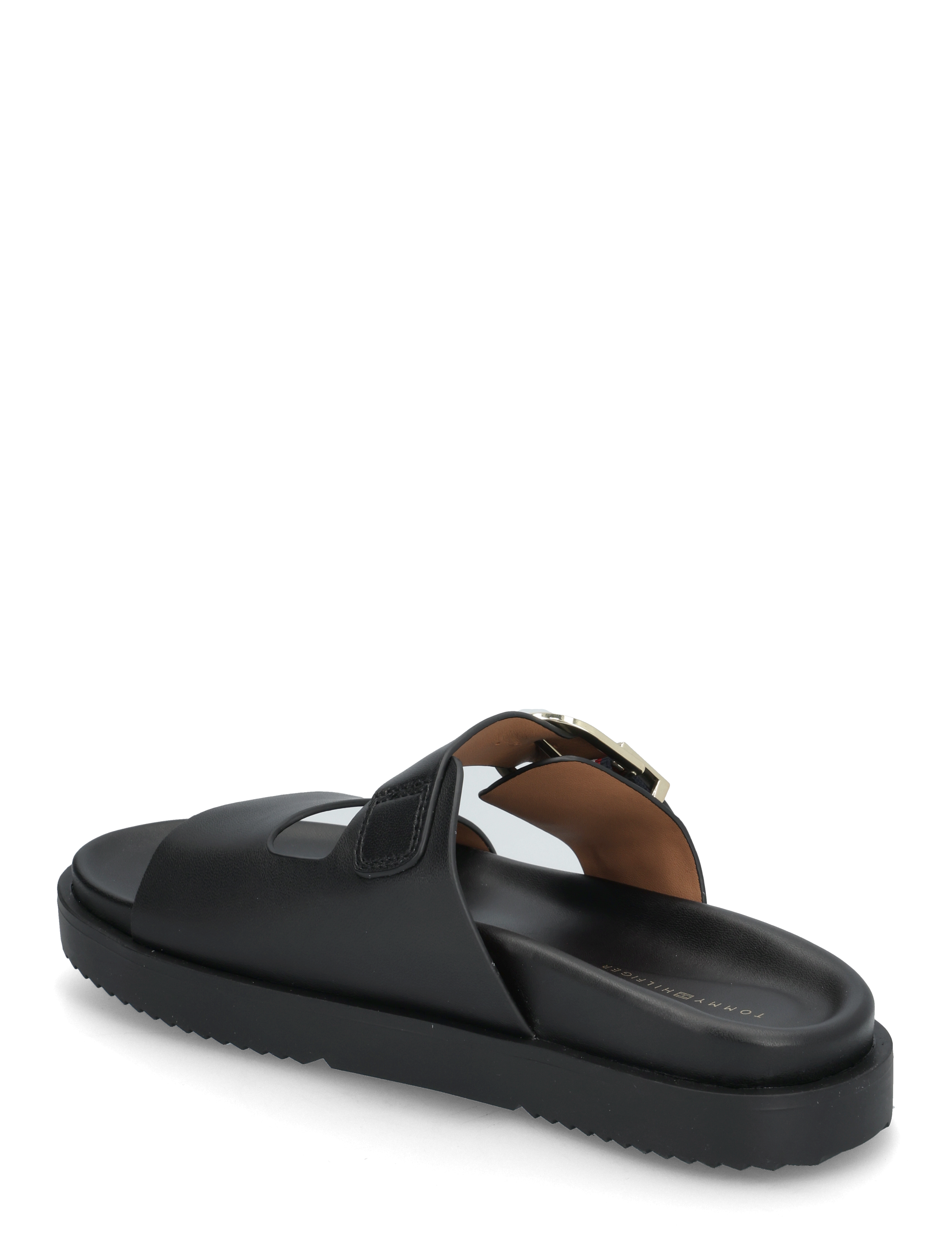 Tommy Hilfiger - LEATHER SPORTY MULE - flache sandalen - black - 2