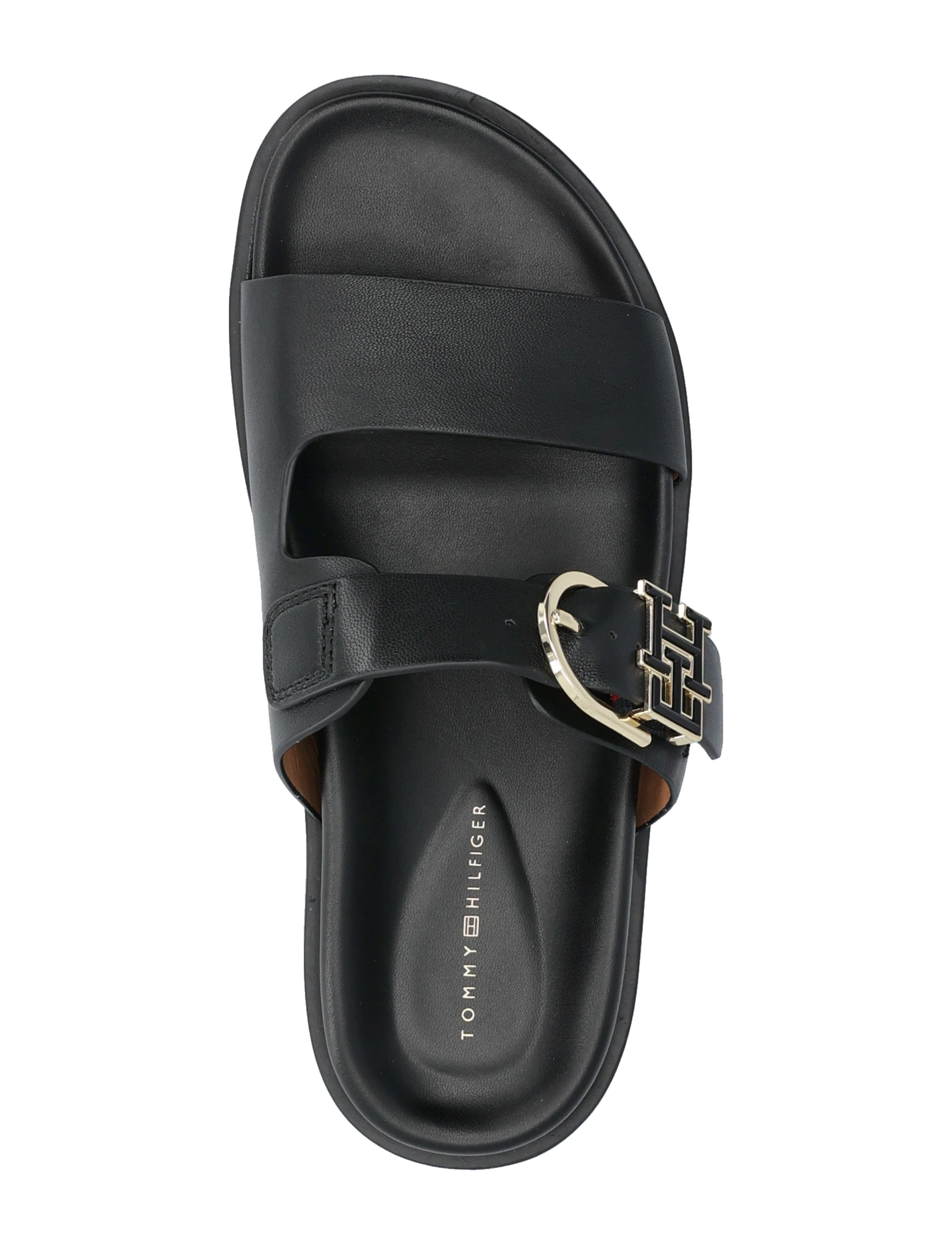 Tommy Hilfiger - LEATHER SPORTY MULE - flache sandalen - black - 3