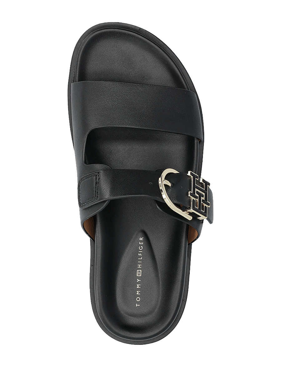 Tommy Hilfiger - LEATHER SPORTY MULE - madalad sandaalid - black - 3