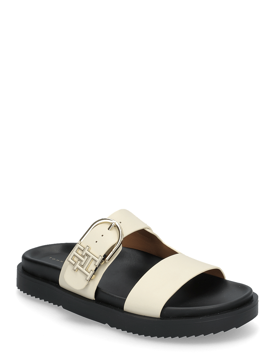 Tommy Hilfiger - LEATHER SPORTY MULE - flache sandalen - muslin - 0