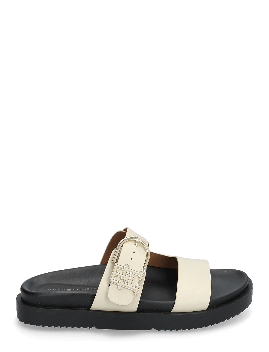 Tommy Hilfiger - LEATHER SPORTY MULE - flache sandalen - muslin - 1