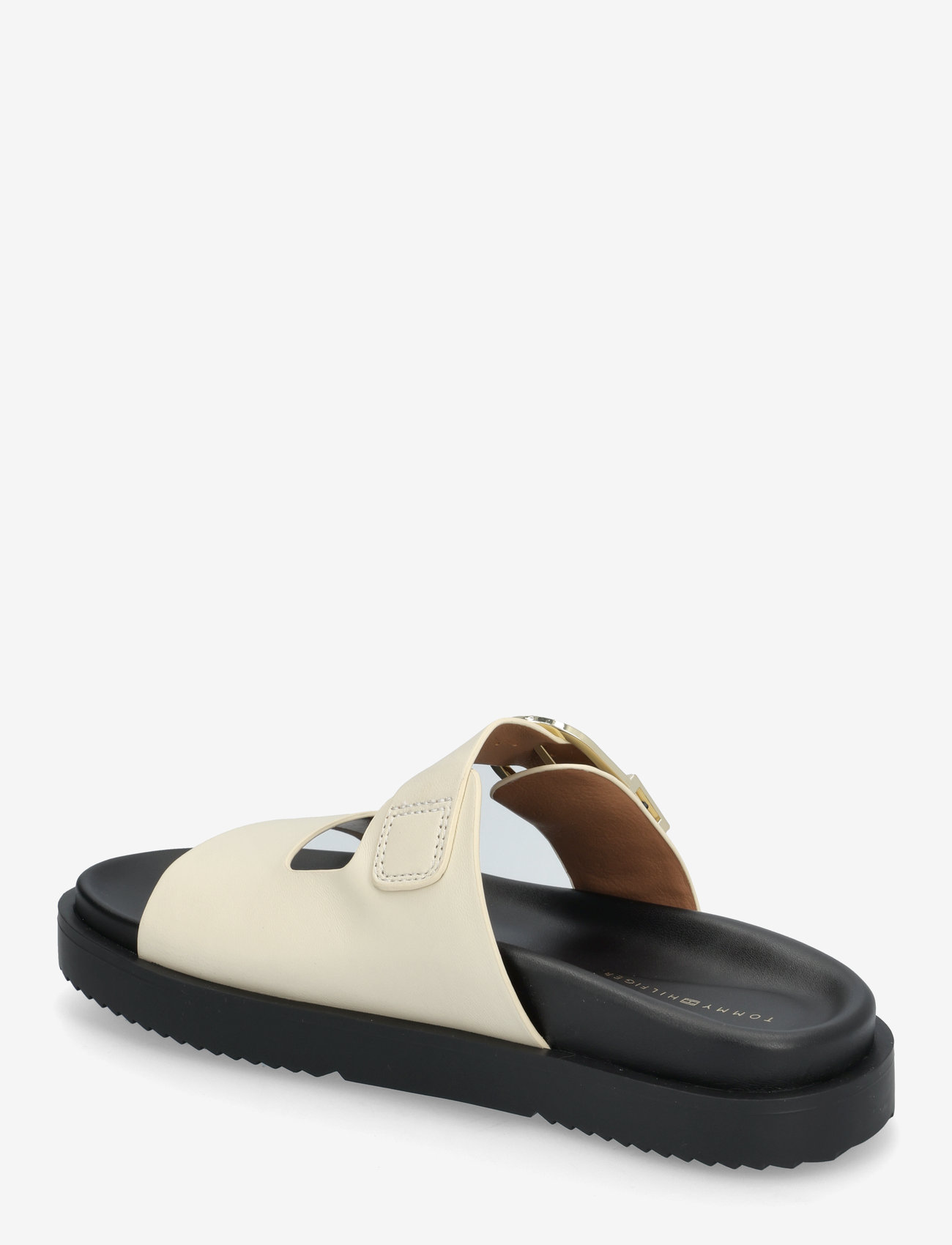 Tommy Hilfiger - LEATHER SPORTY MULE - platta sandaler - muslin - 2