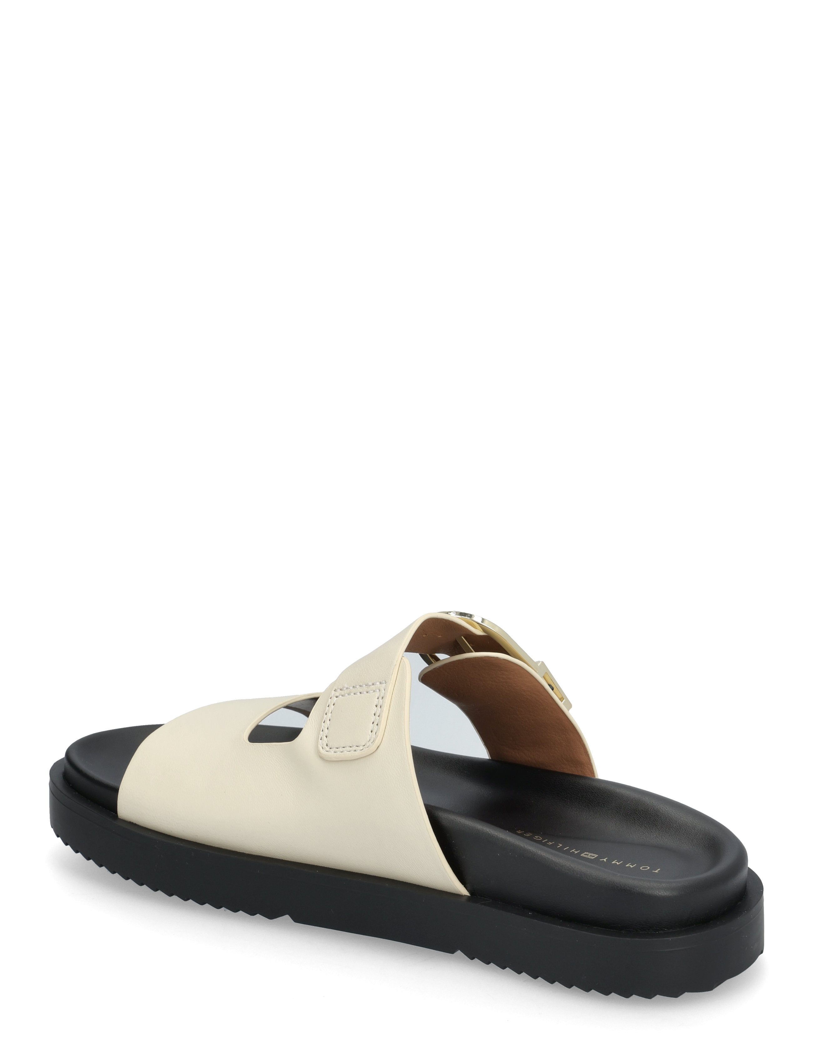 Tommy Hilfiger - LEATHER SPORTY MULE - sandales plates - muslin - 2