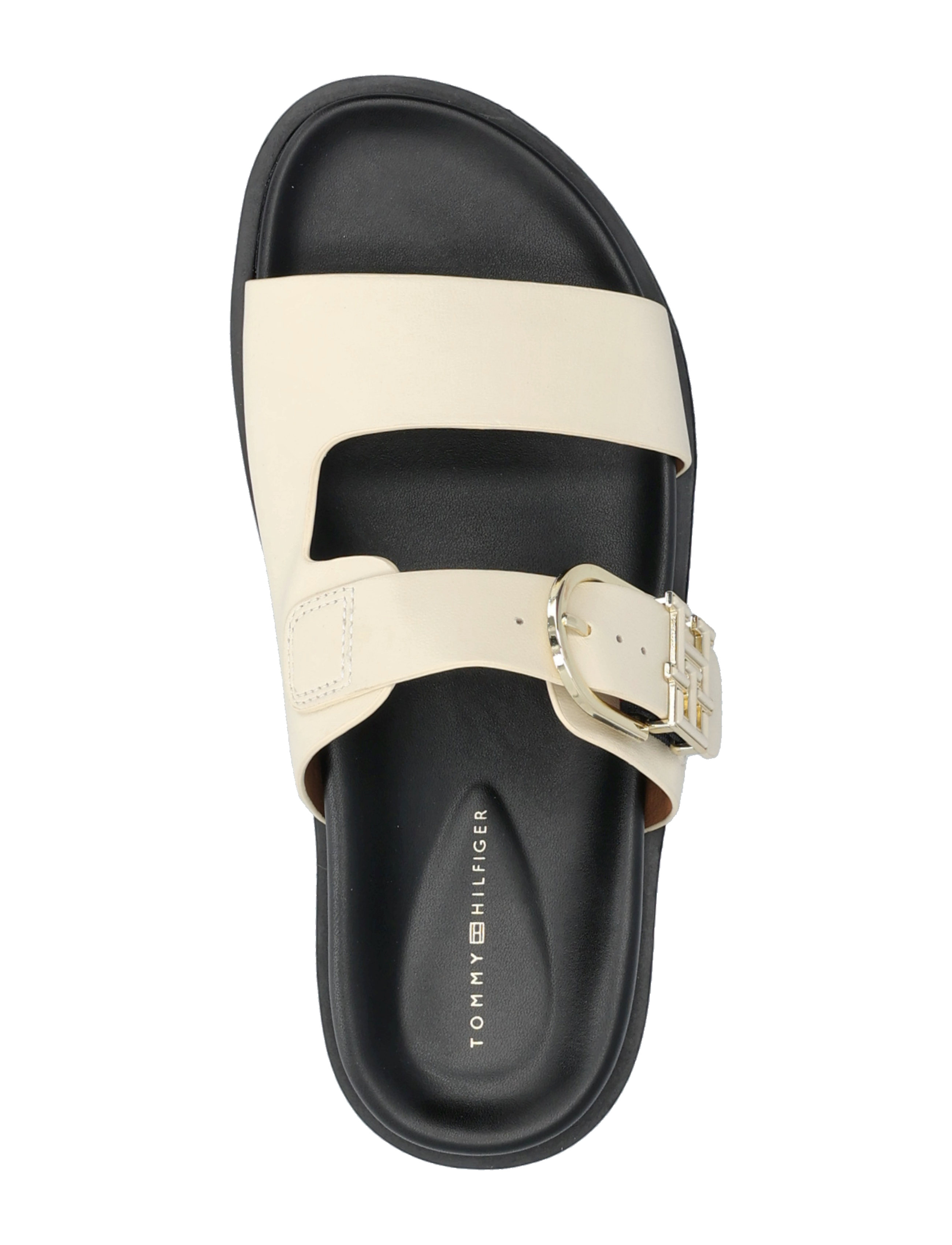 Tommy Hilfiger - LEATHER SPORTY MULE - sandales plates - muslin - 3
