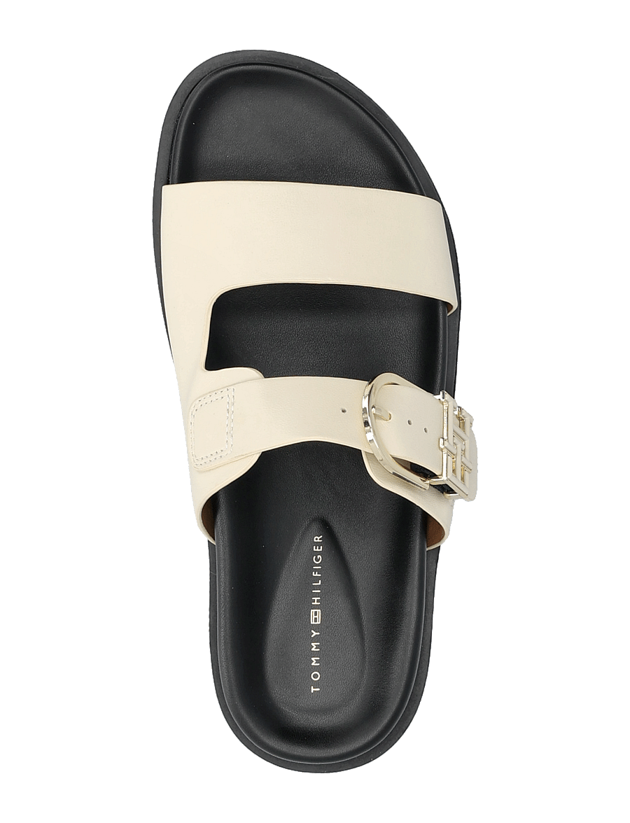 Tommy Hilfiger - LEATHER SPORTY MULE - flache sandalen - muslin - 3