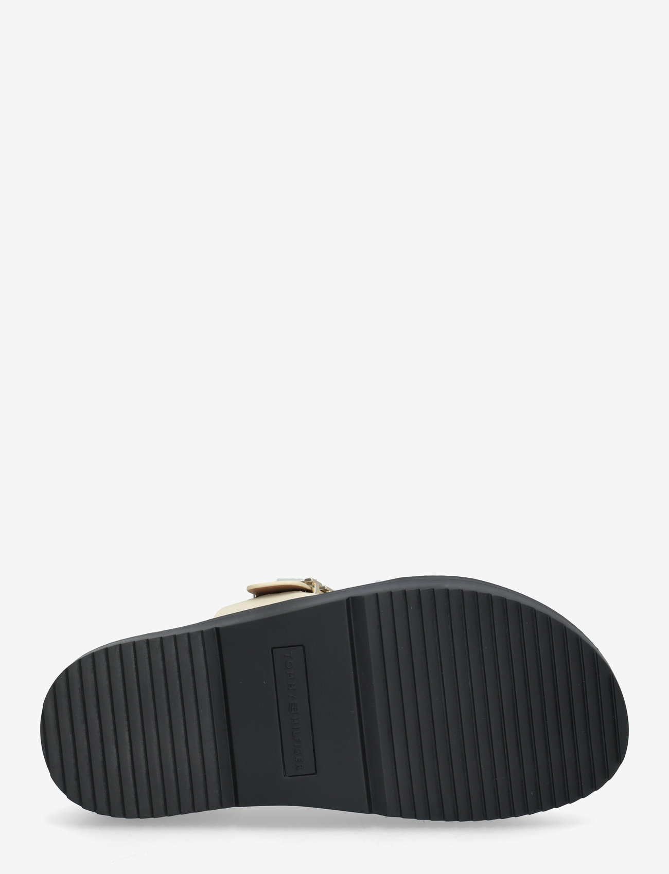 Tommy Hilfiger - LEATHER SPORTY MULE - platta sandaler - muslin - 4