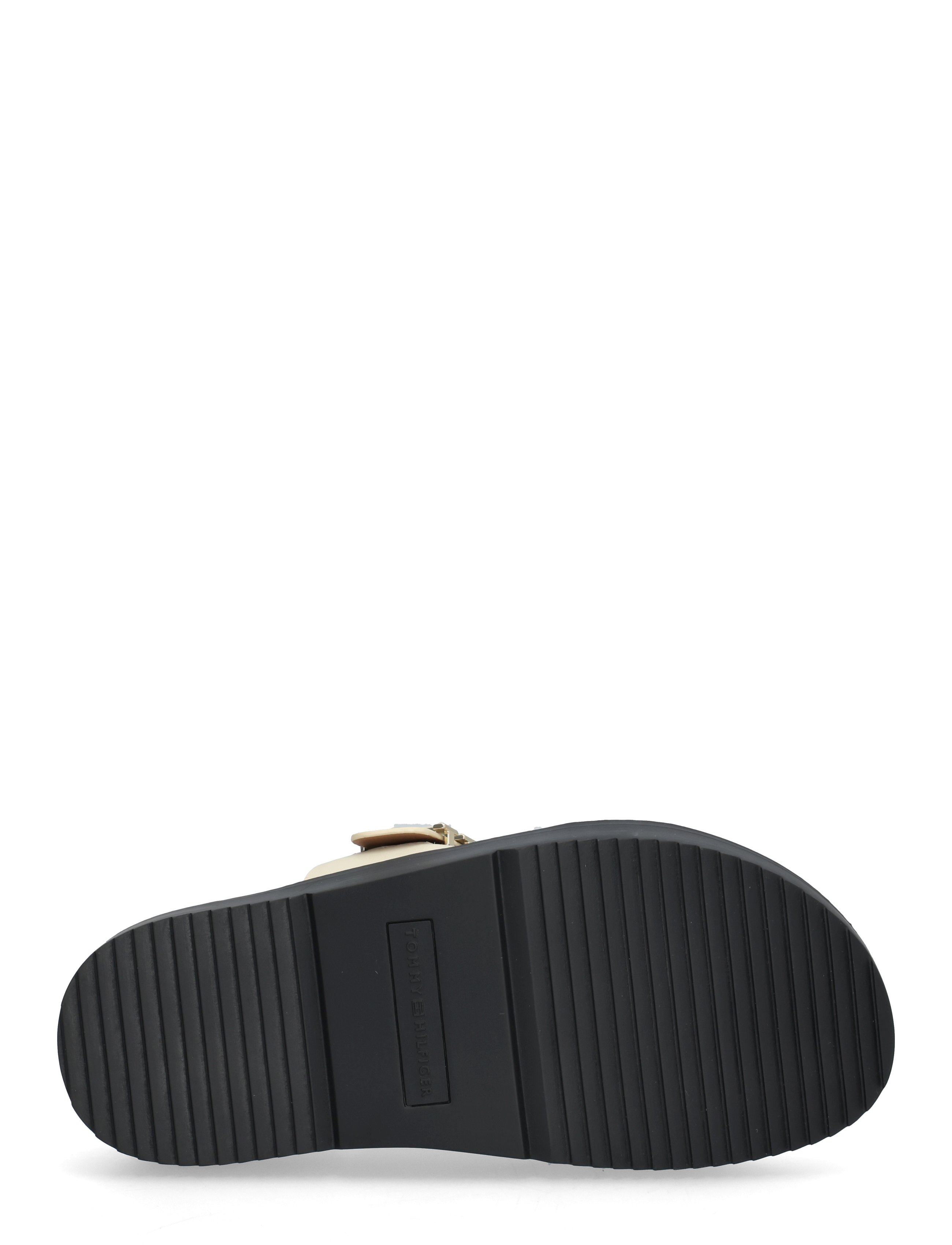 Tommy Hilfiger - LEATHER SPORTY MULE - sandales plates - muslin - 4