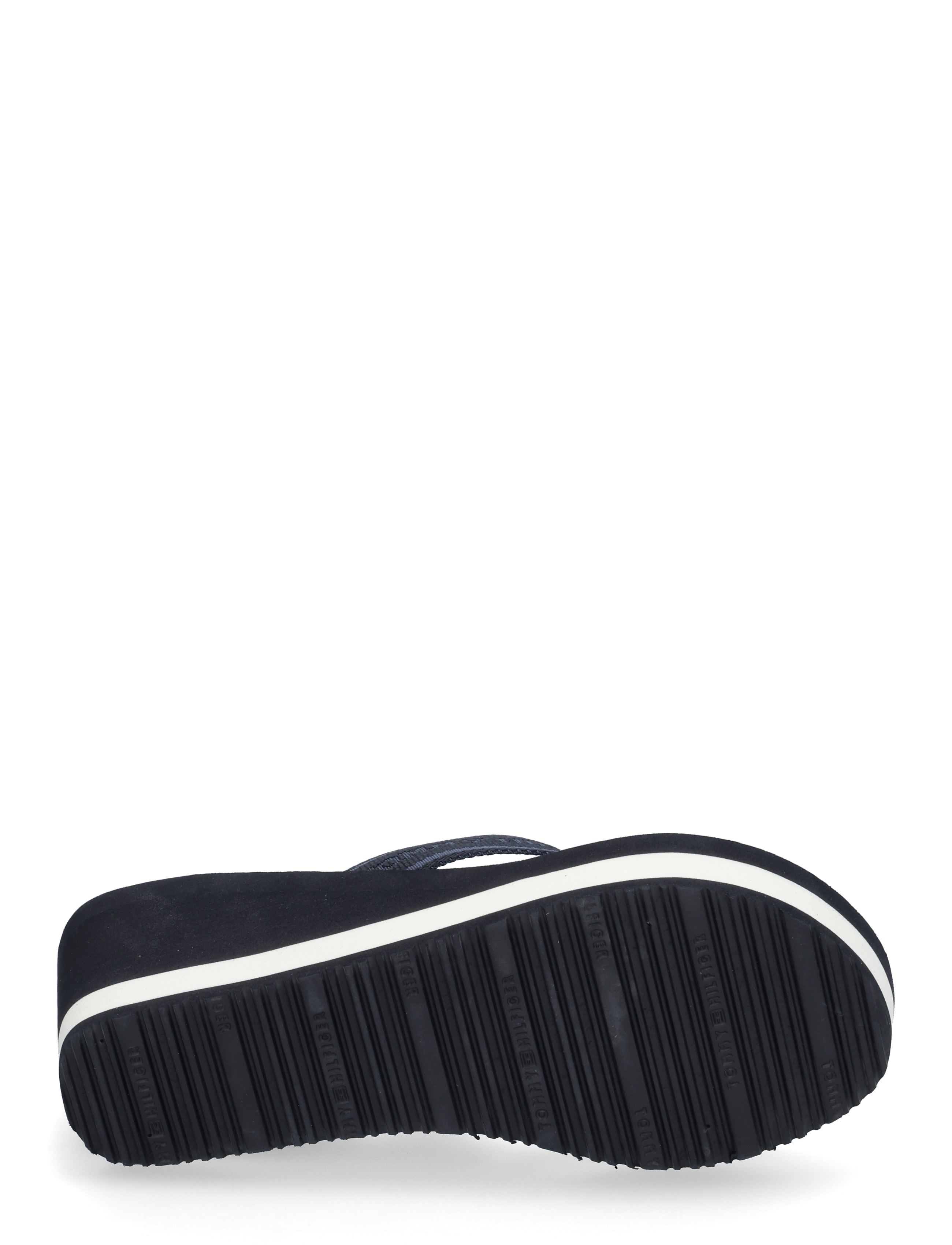 Tommy Hilfiger - TH STRIPES WEDGE BEACH SANDAL - space blue - 4