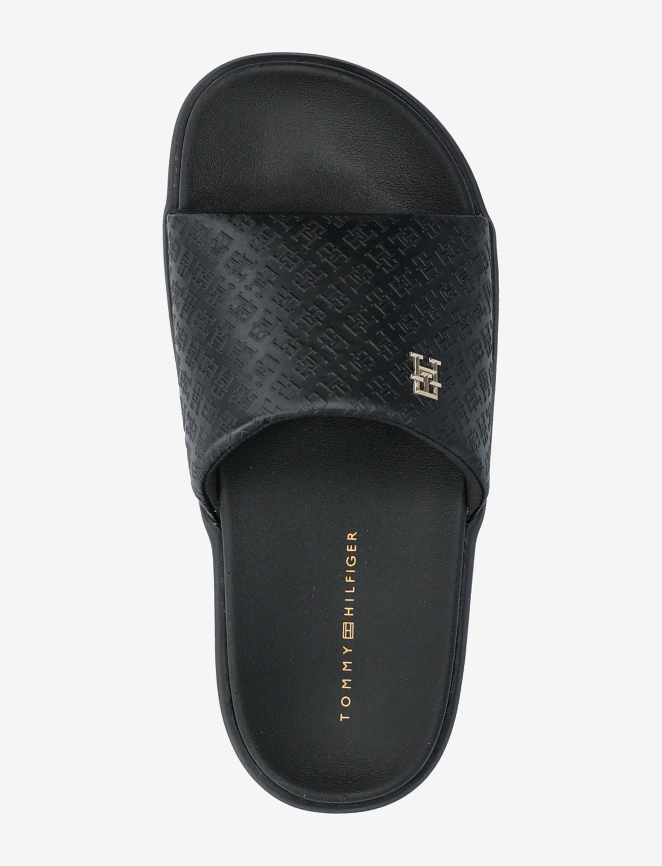 Tommy Hilfiger - PLATFORM MONOGRAM POOLSLIDE - black - 3