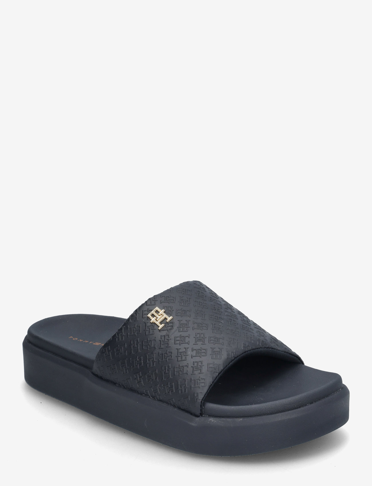 Tommy Hilfiger - PLATFORM MONOGRAM POOLSLIDE - space blue - 0