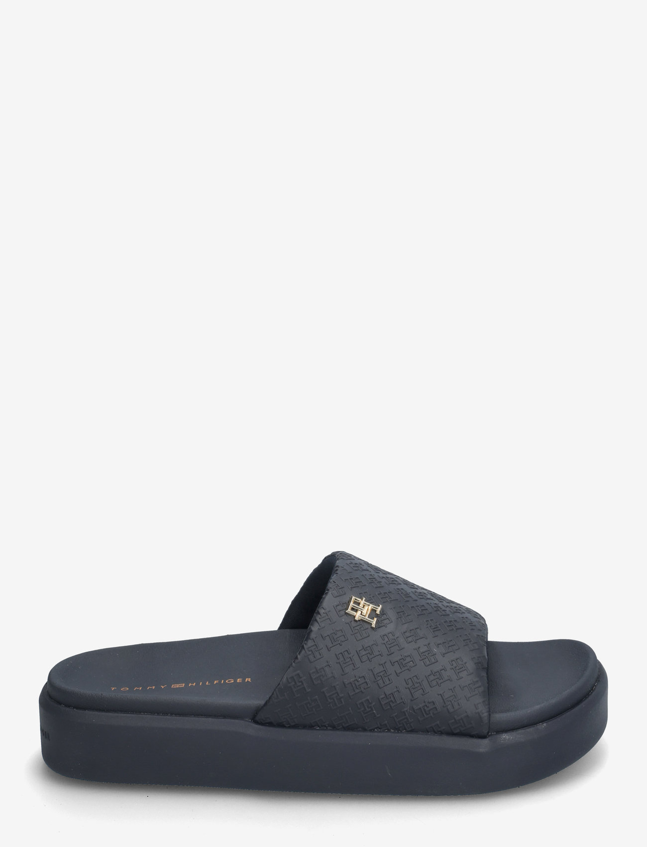 Tommy Hilfiger - PLATFORM MONOGRAM POOLSLIDE - space blue - 1