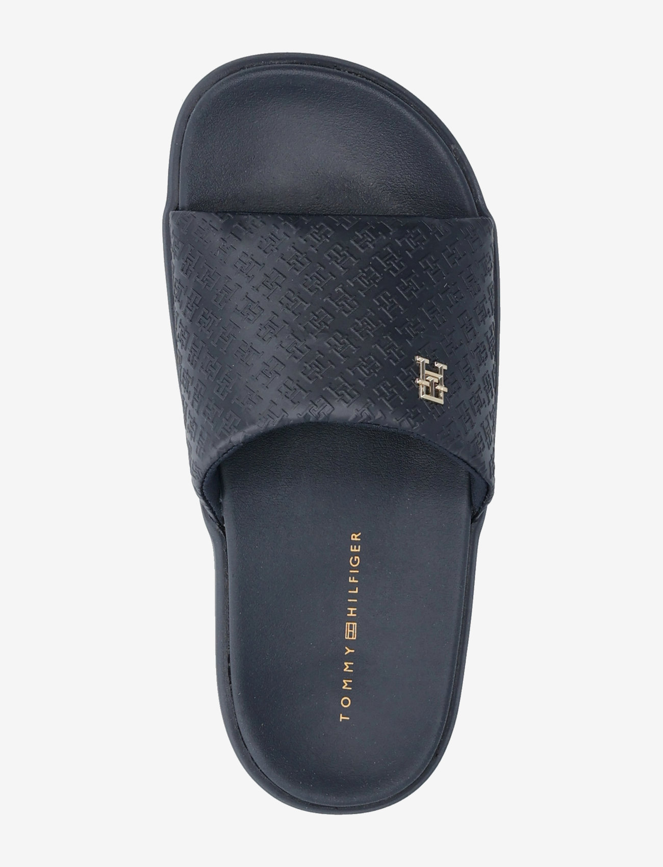 Tommy Hilfiger - PLATFORM MONOGRAM POOLSLIDE - space blue - 3