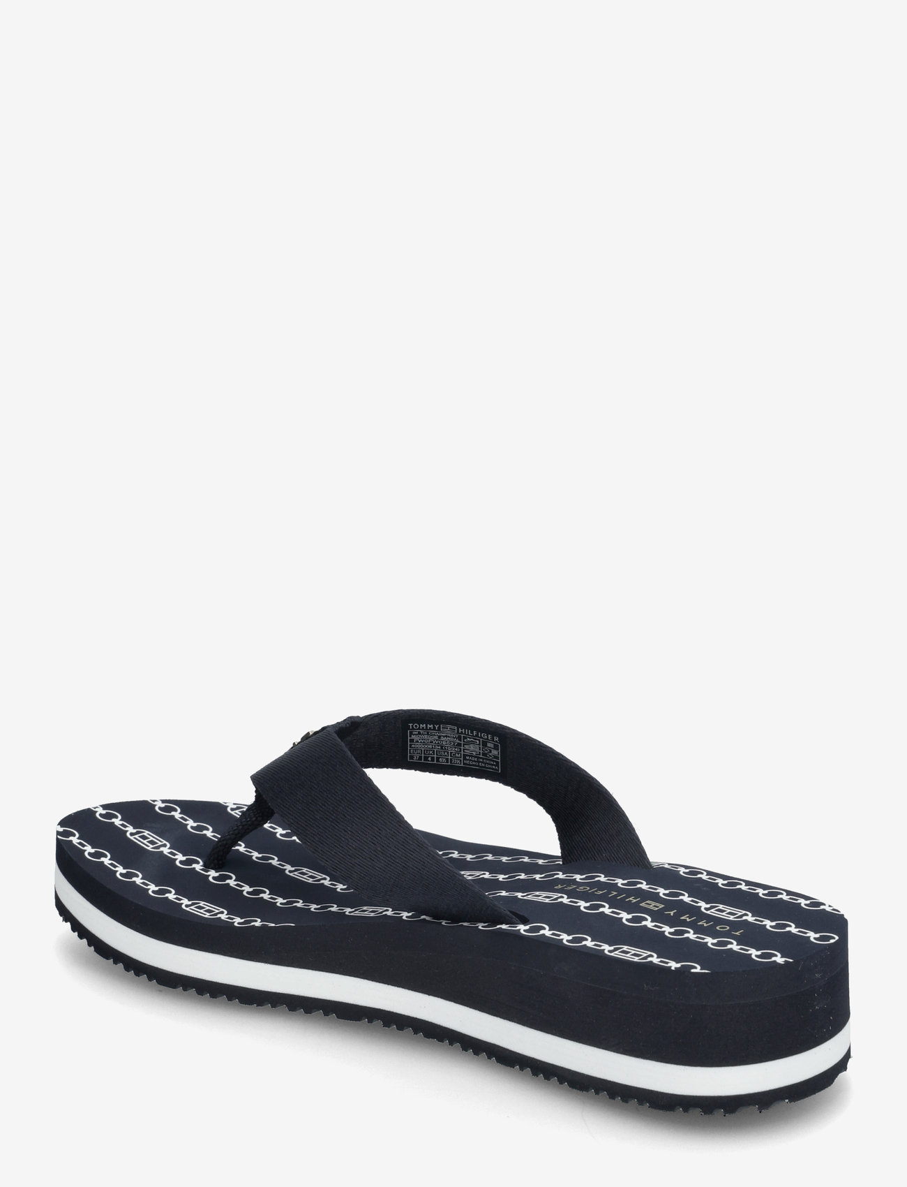 Tommy Hilfiger - IM TH CHAINPRINT MIDWEDGE SANDAL - space blue - 2