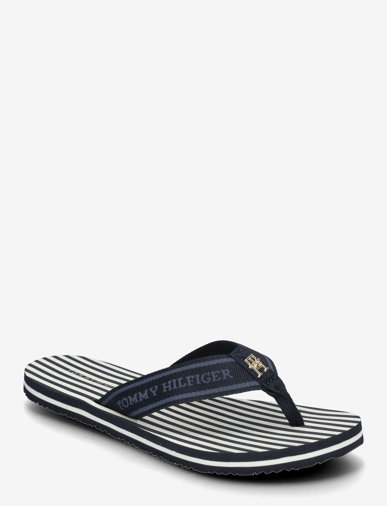 Tommy Hilfiger - TH STRIPES BEACH SANDAL - flip flops - space blue - 0