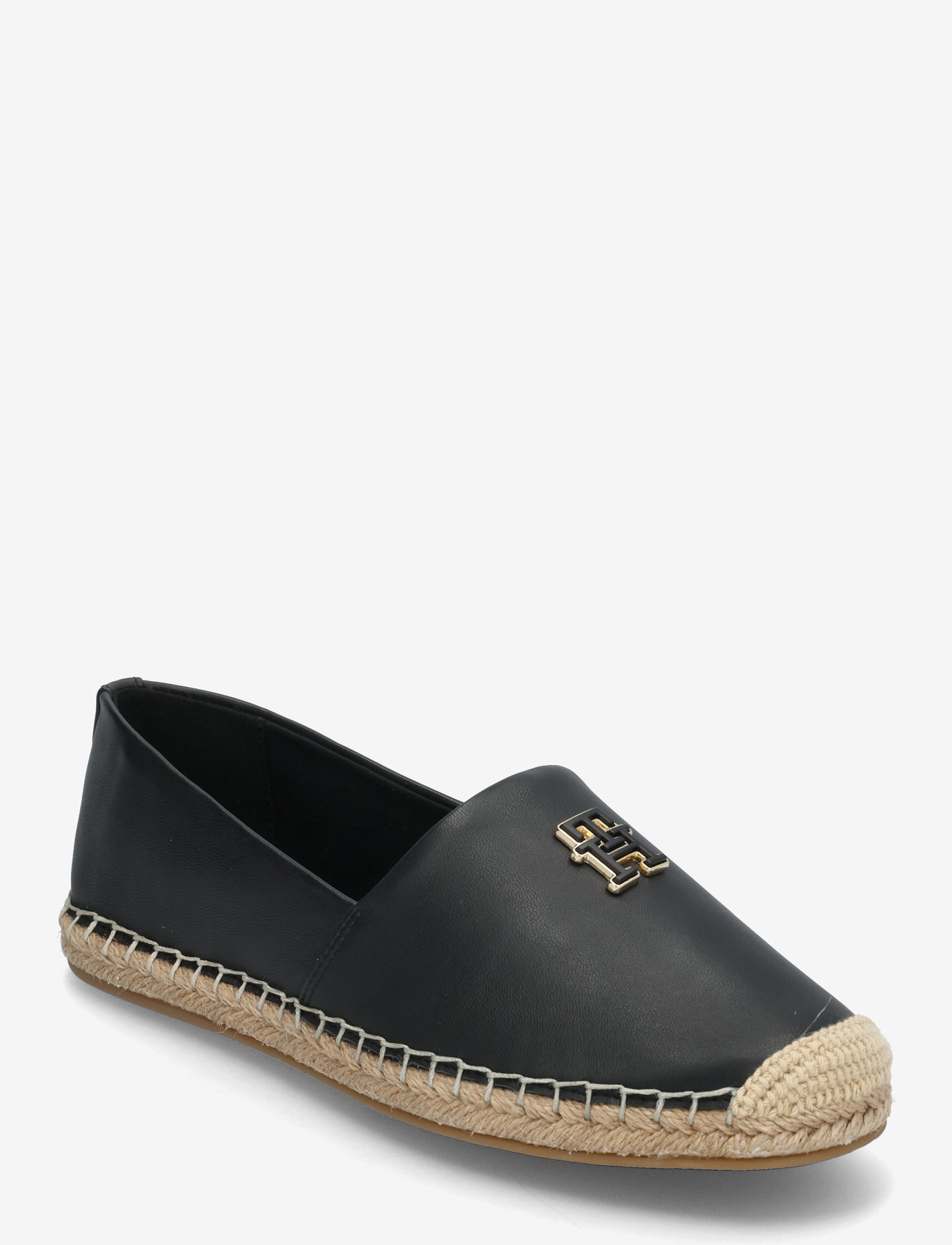 Tommy Hilfiger - TH LOGO LEATHER ESPADRILLE - black - 0