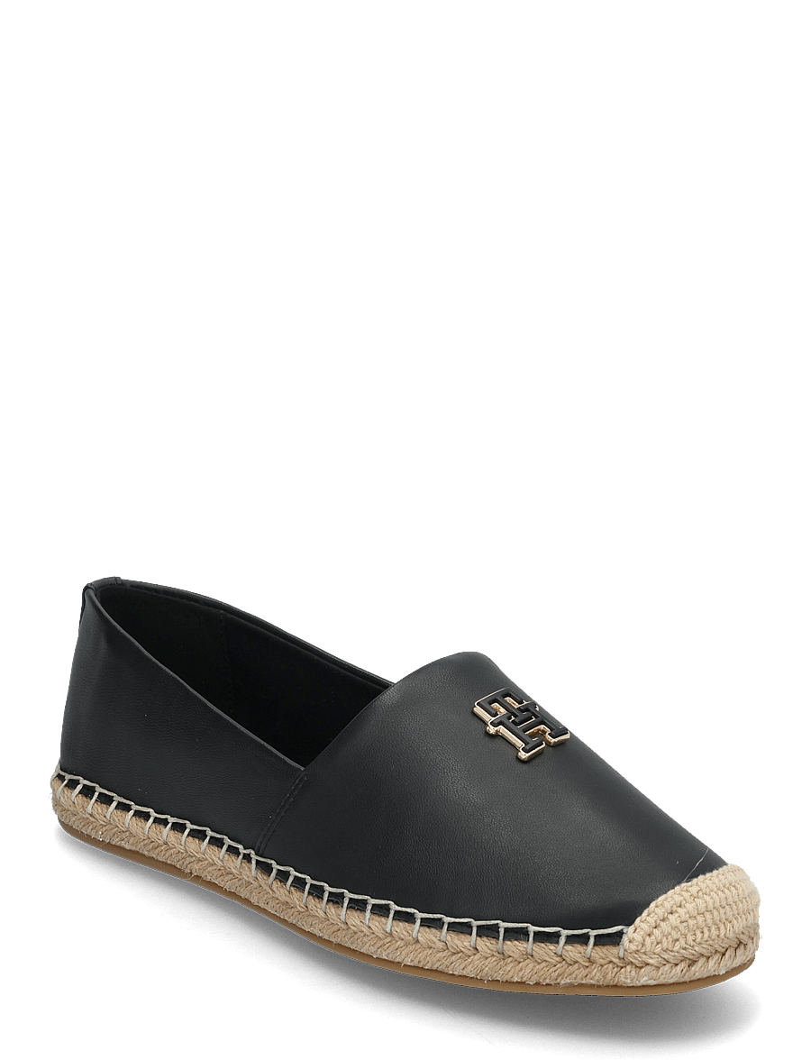 Tommy Hilfiger - TH LOGO LEATHER ESPADRILLE - black - 0