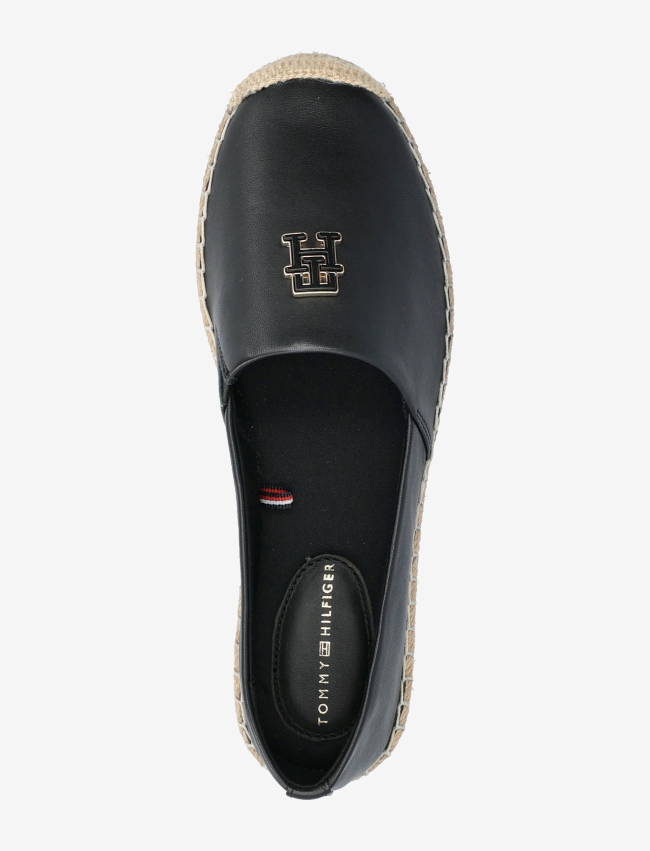 Tommy Hilfiger - TH LOGO LEATHER ESPADRILLE - black - 3