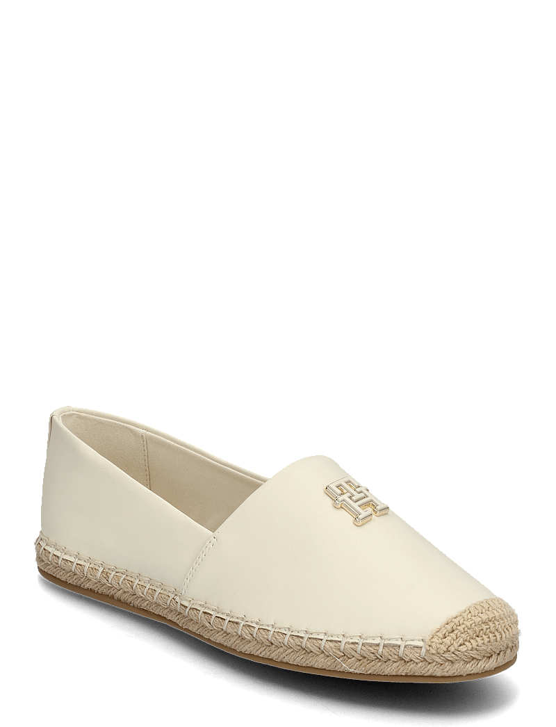 Tommy Hilfiger - TH LOGO LEATHER ESPADRILLE - espadrilles - muslin - 0